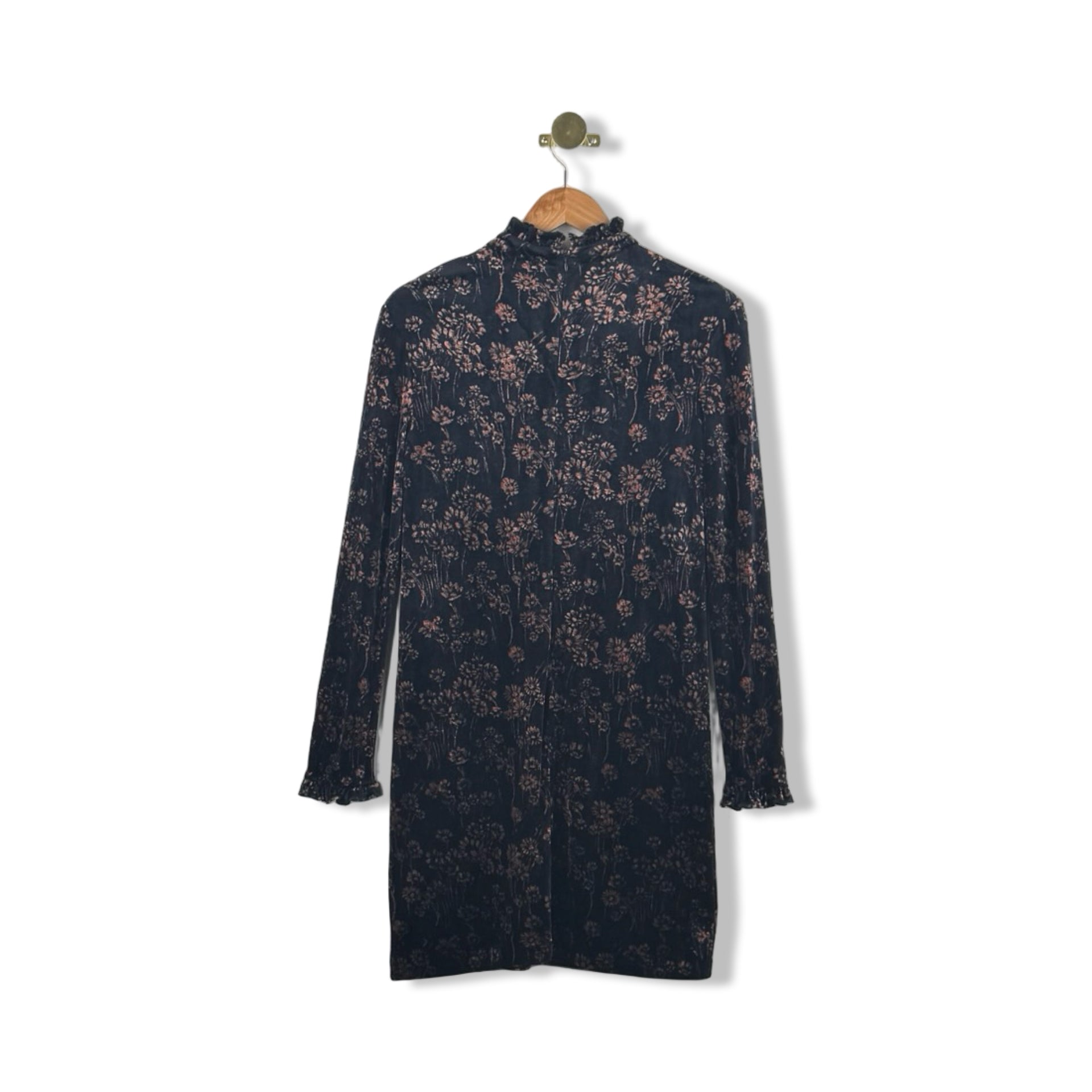 Shoshanna Velvet Floral Dress