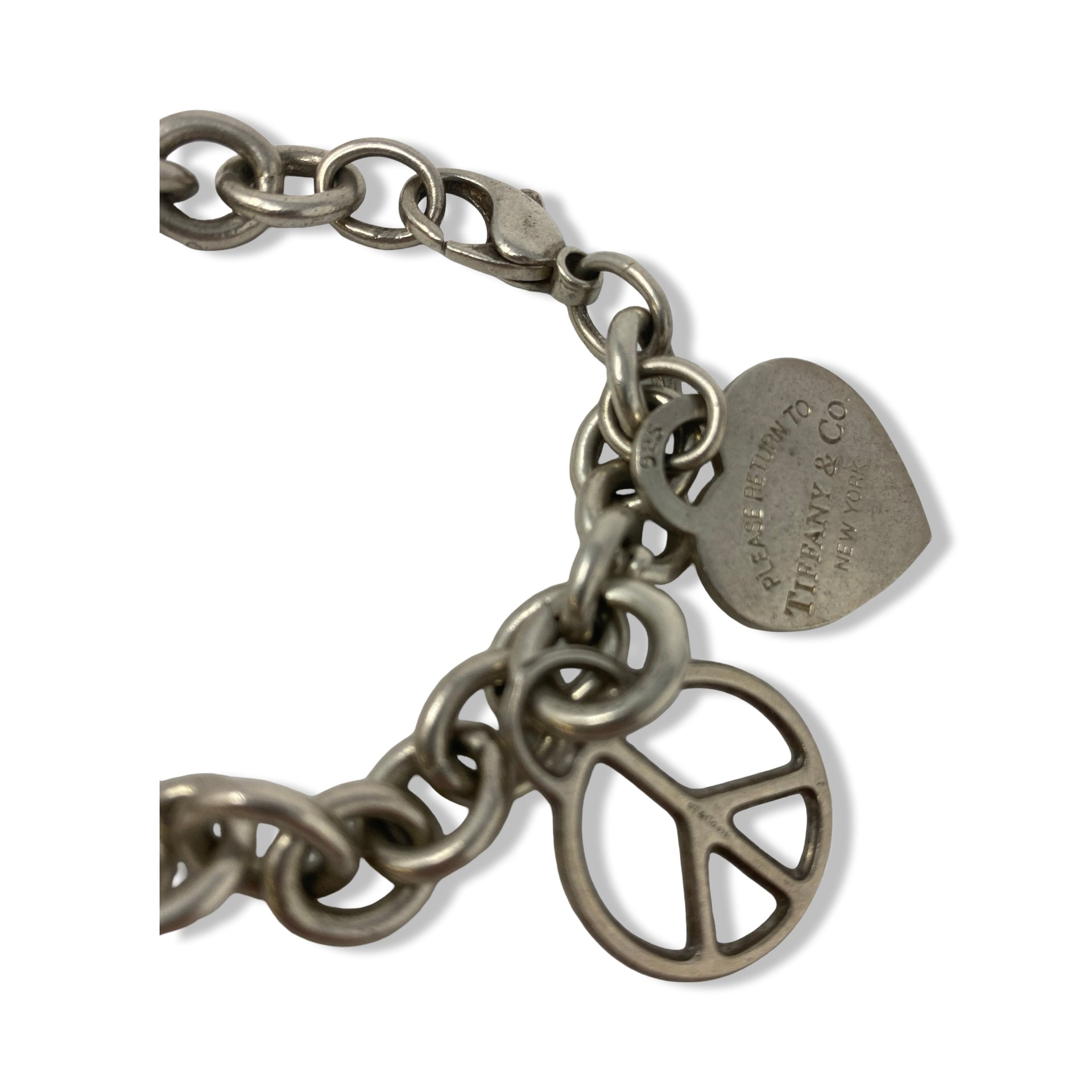 Tiffany & Co. Return To Tiffany Peace Charm Bracelet