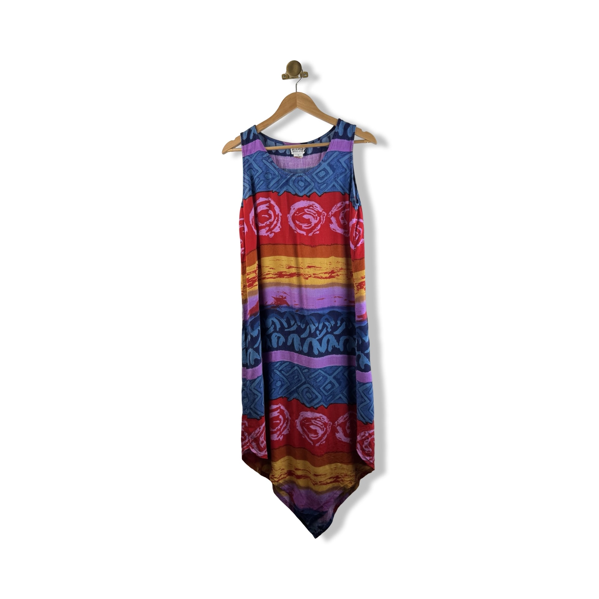 Vintage Jessica Intimates Sleeveless Printed Dress