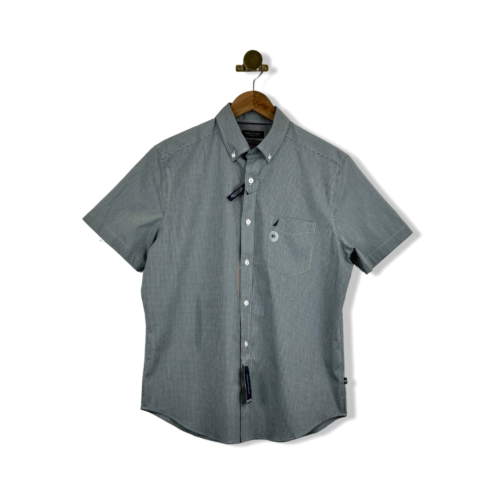 Nautica Classic Fit Flex Gingham Button Up Shirt