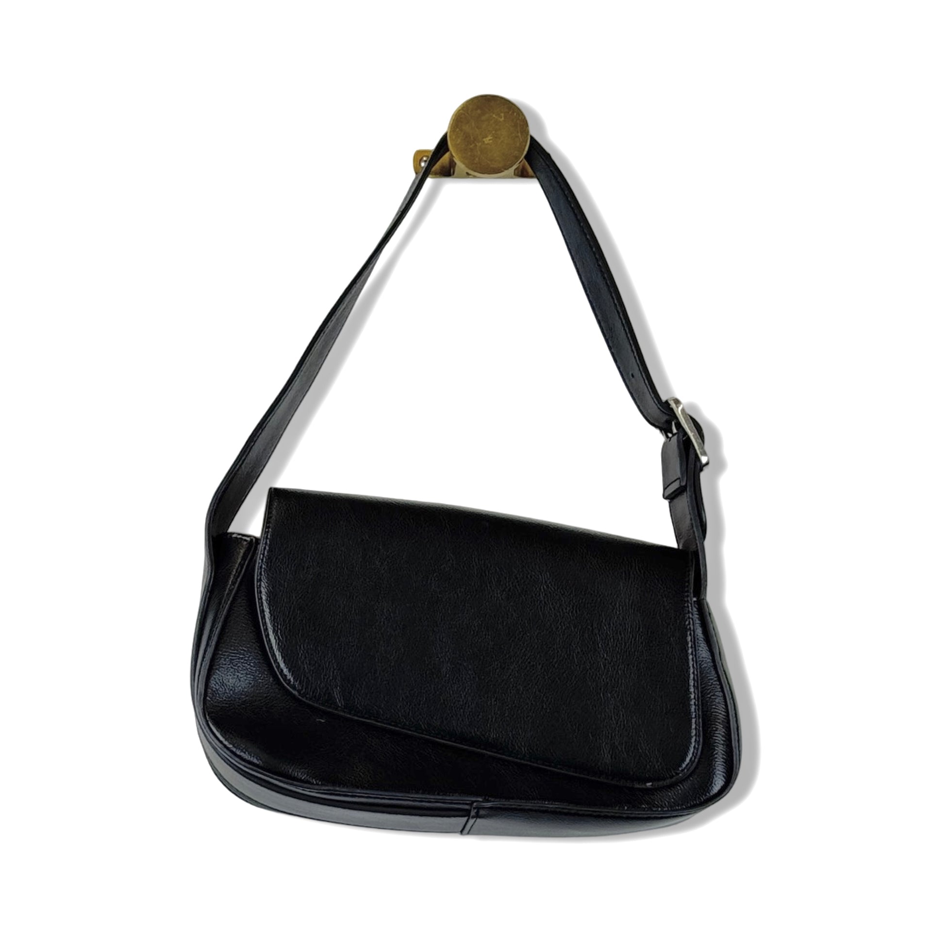 BCBGMAXAZRIA Asymmetric Flap Shoulder Bag