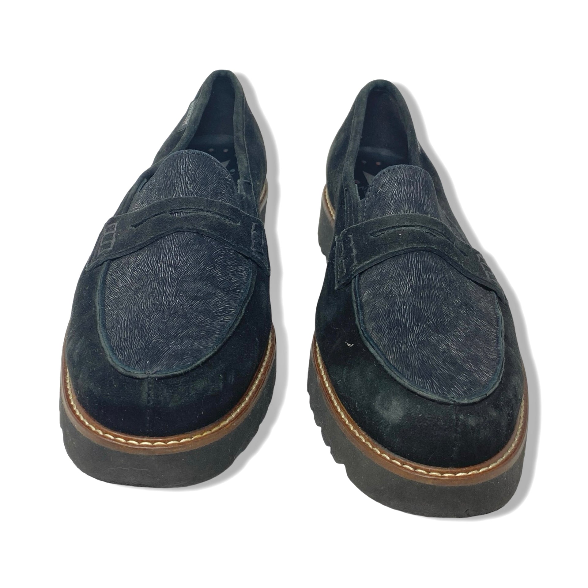 Mephisto Suede Contrast Panel Loafer