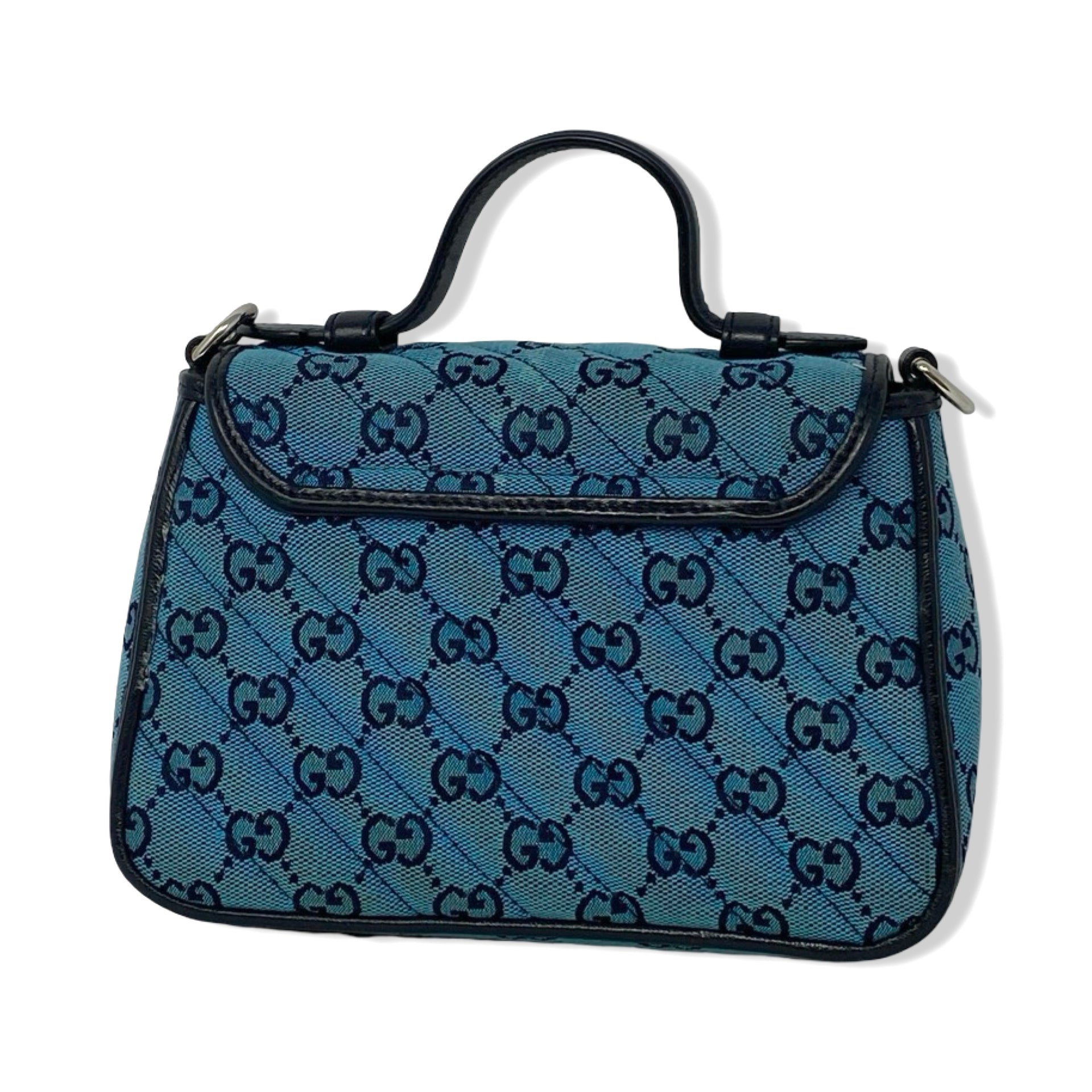Gucci GG Marmont Canvas Mini Top Handle Bag