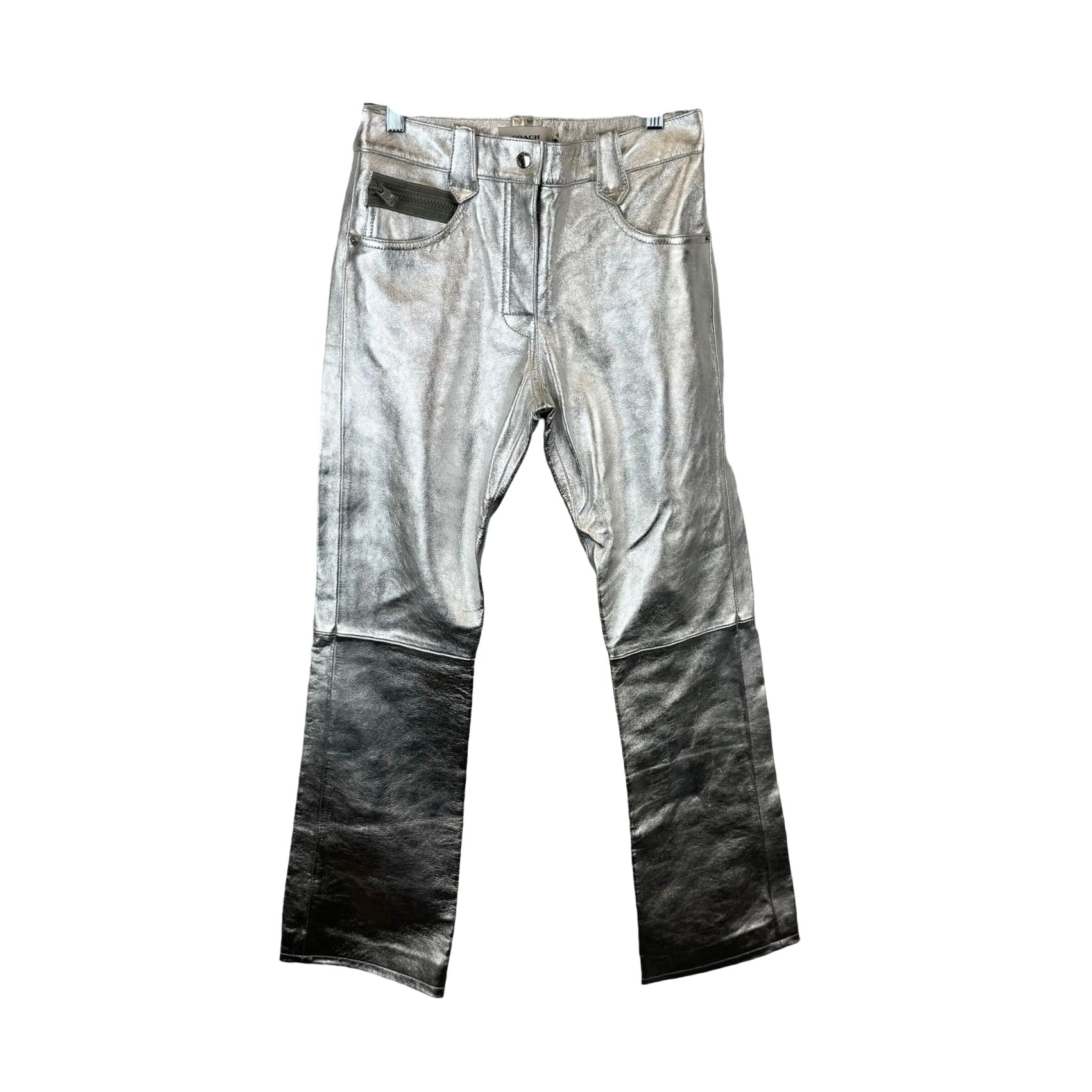 Coach Metallic Leather Pants