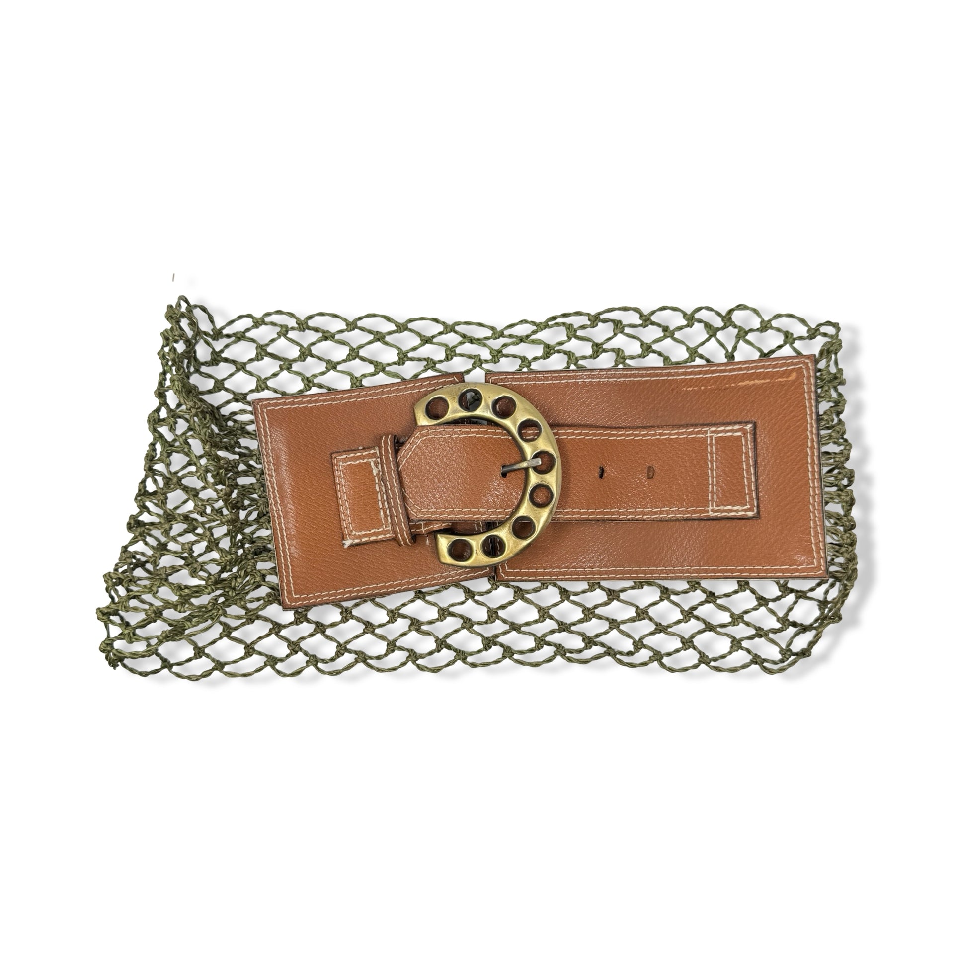 Vintage Netted Statement Belt