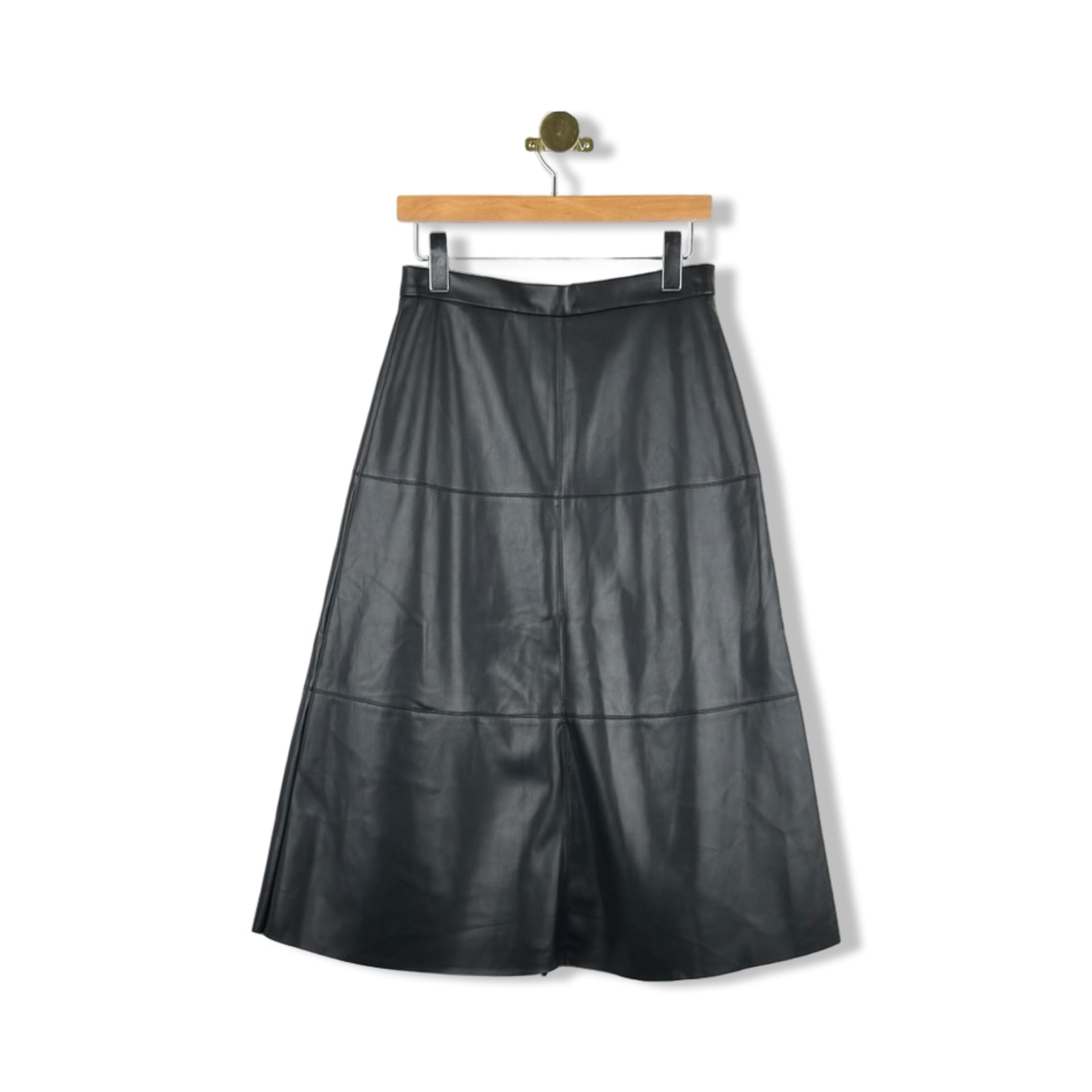 Elliot Lauren Faux Leather Circle Skirt