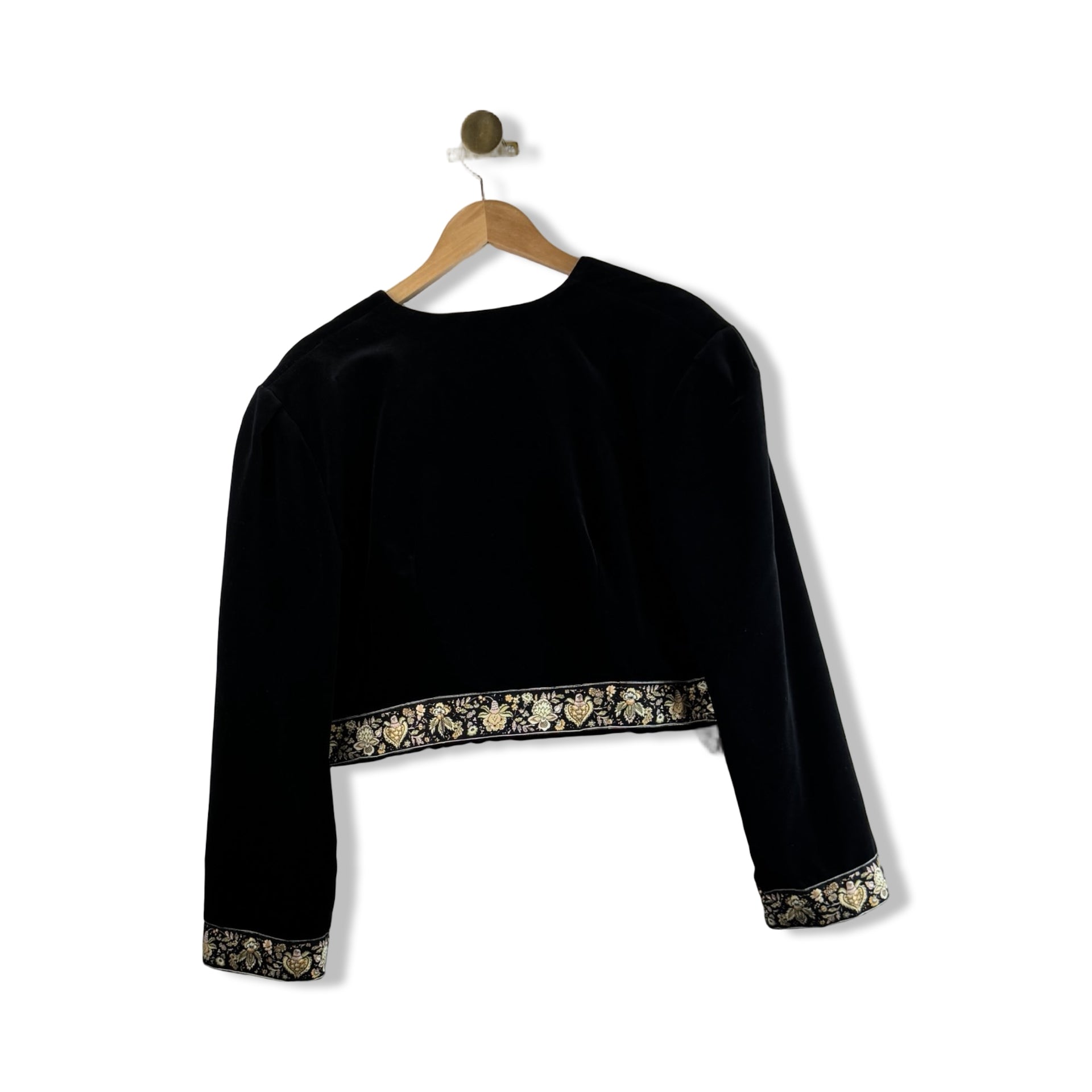 Vintage Valdrõme Open Front Velvet Jacket