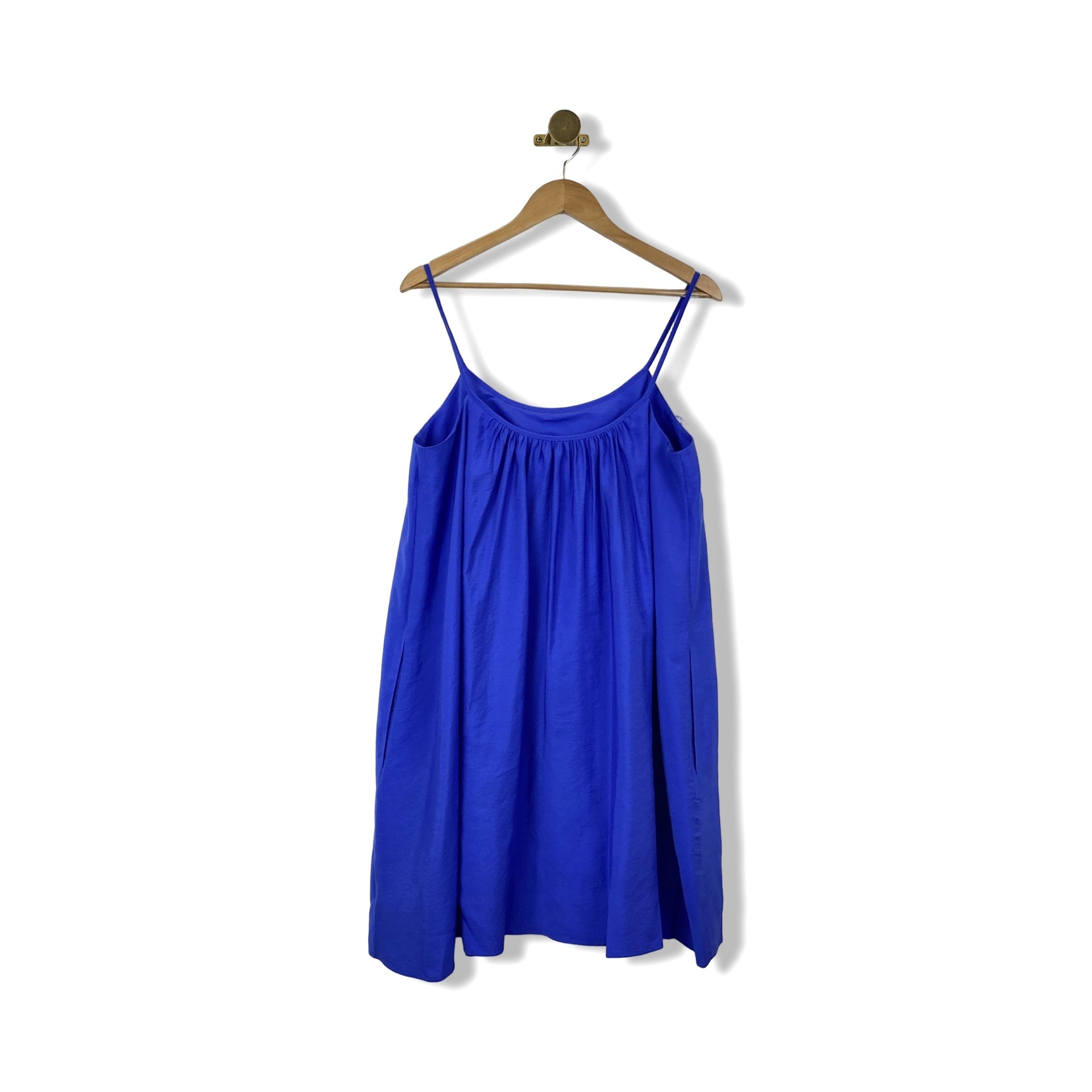 COS Gathered Strappy Mini Dress