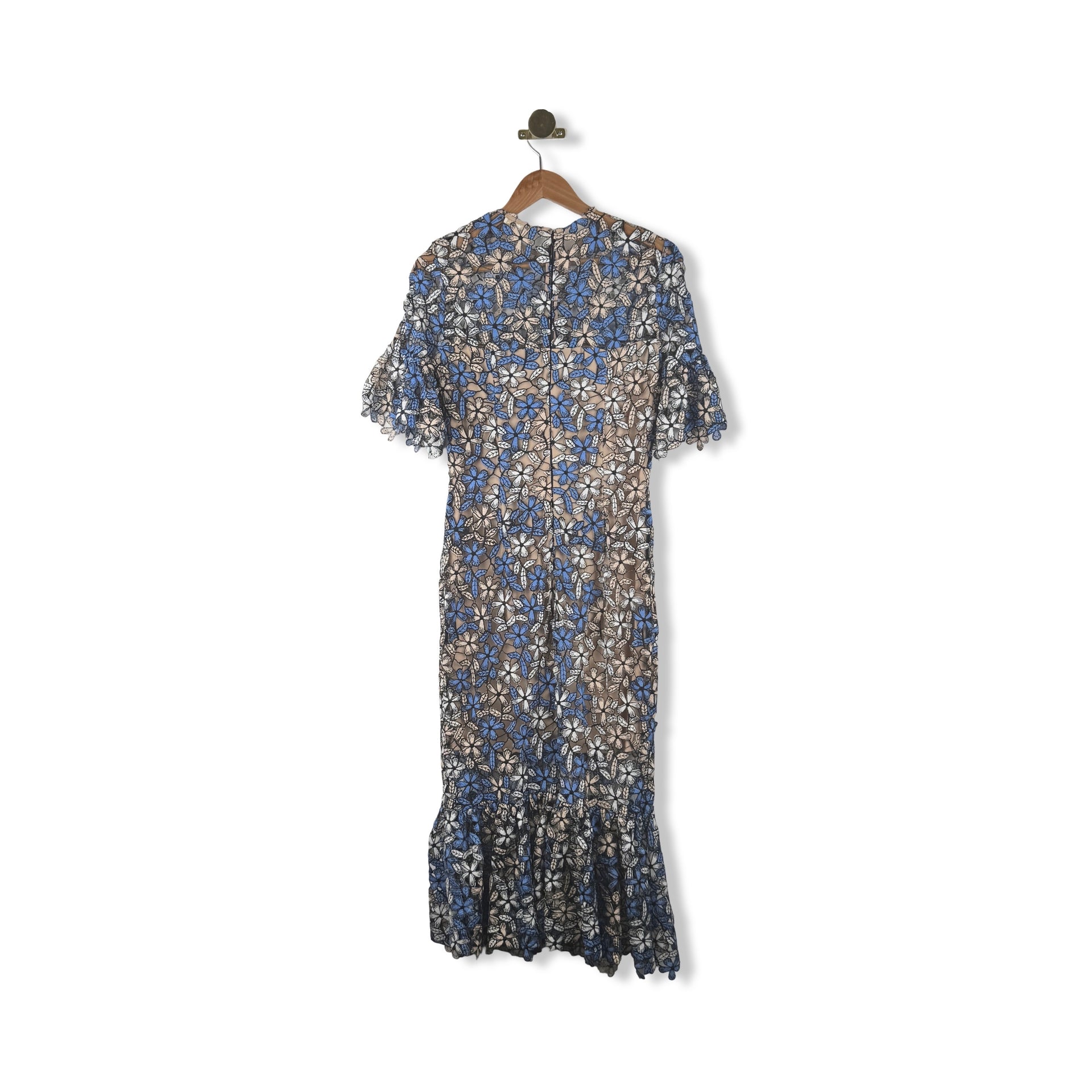 Shoshonna Floral Lace Maxi Dress