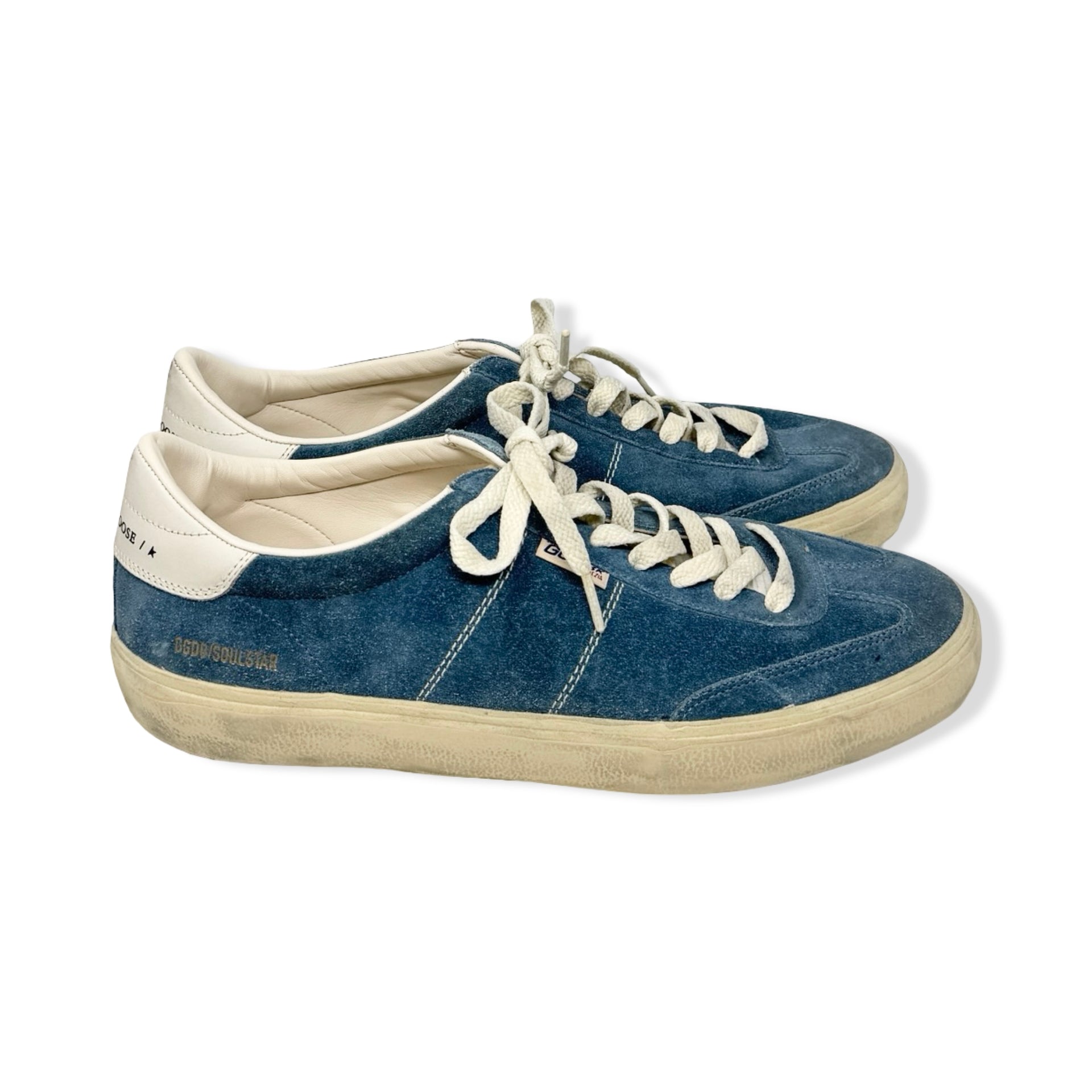 Golden Goose Soul Star Distressed Suede Sneakers