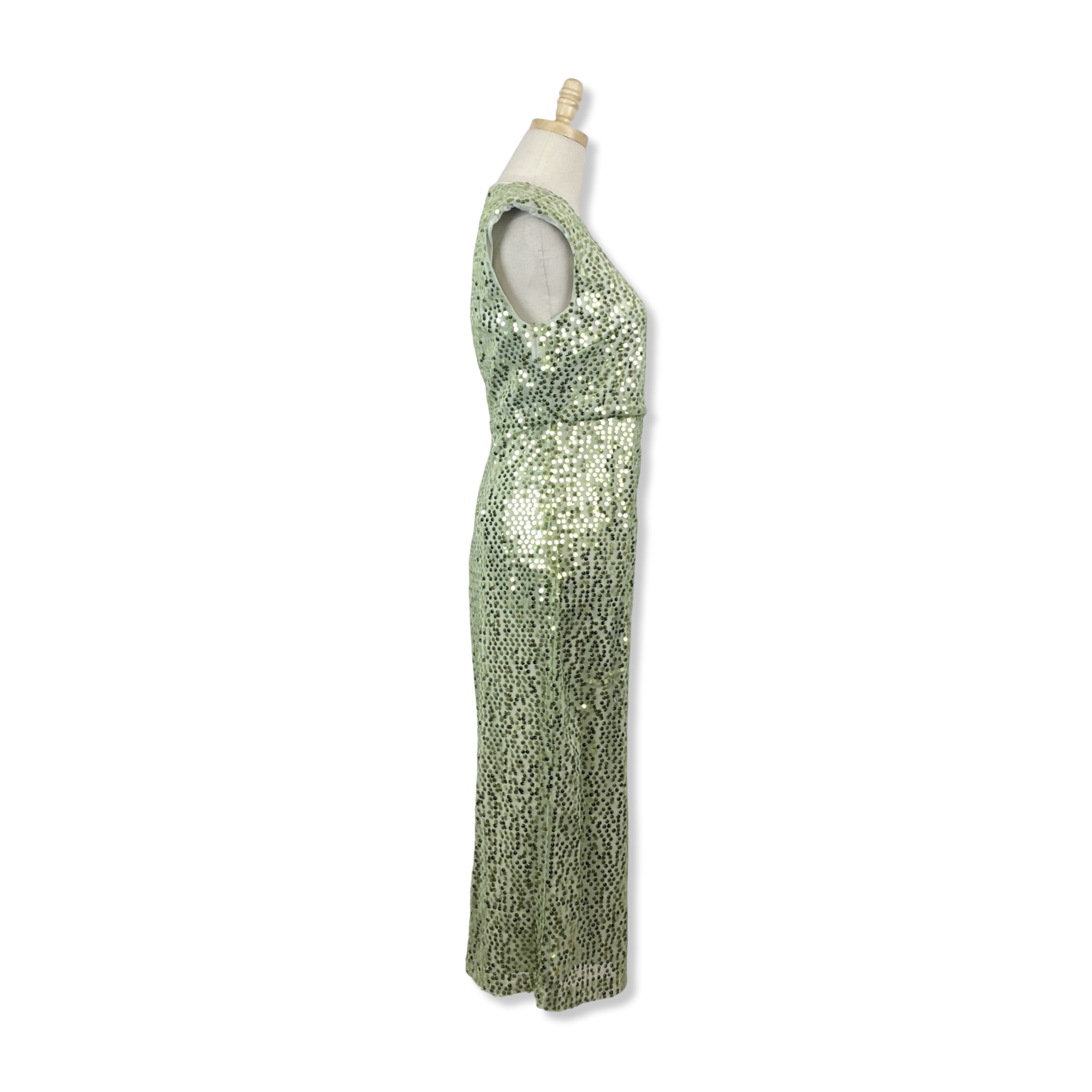 Likely Green Sequin Maxi Dress