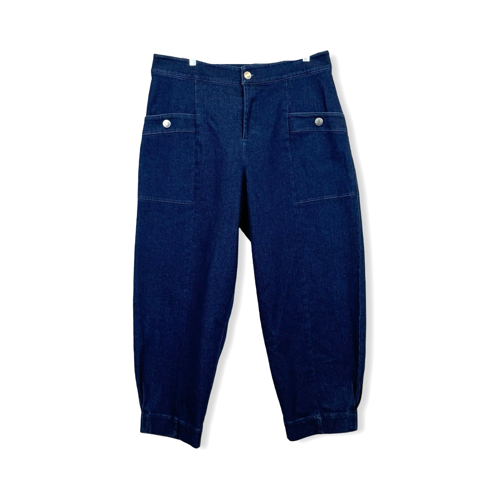 Eloquii Patch Pocket Denim Trouser