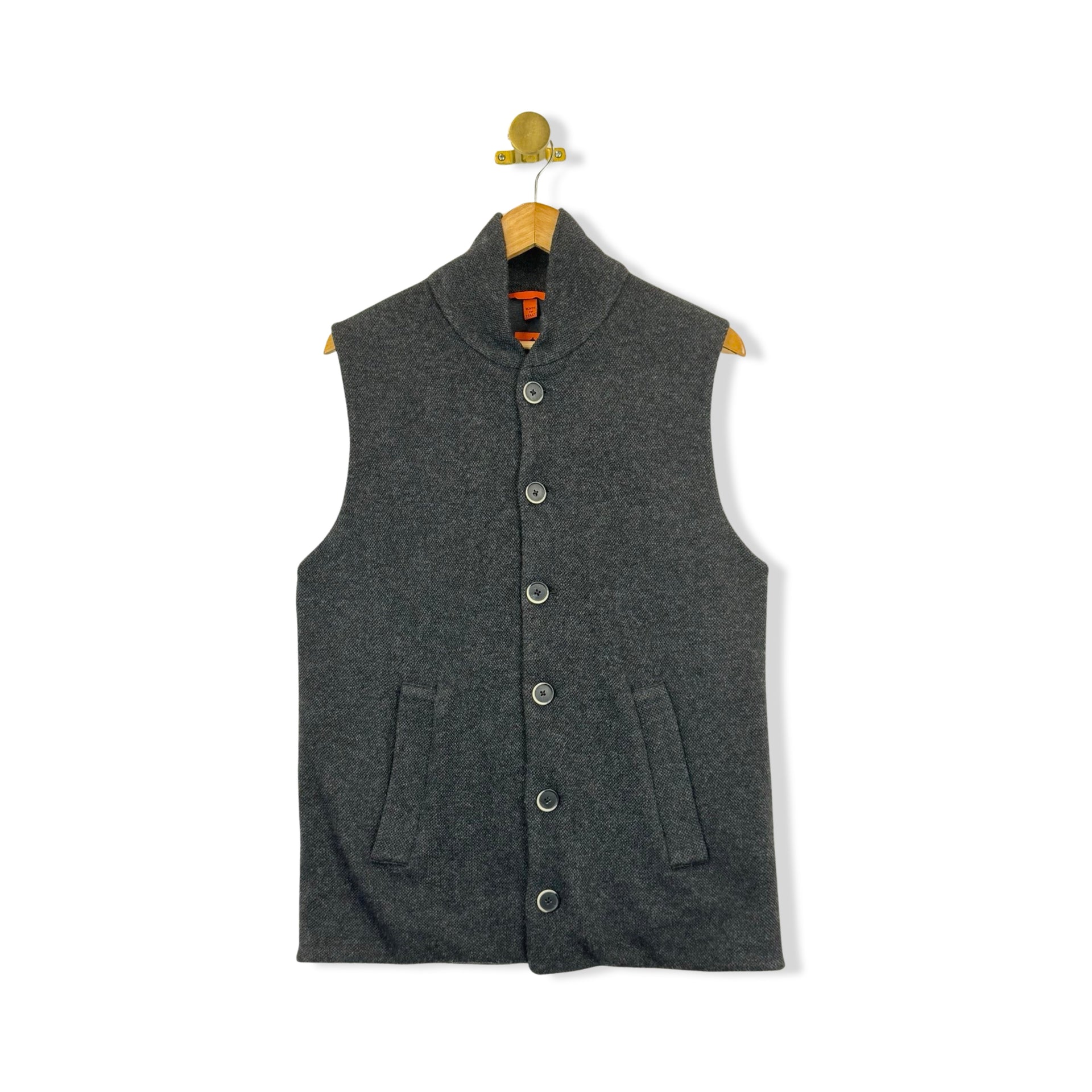 Barena Knit Button Up Vest