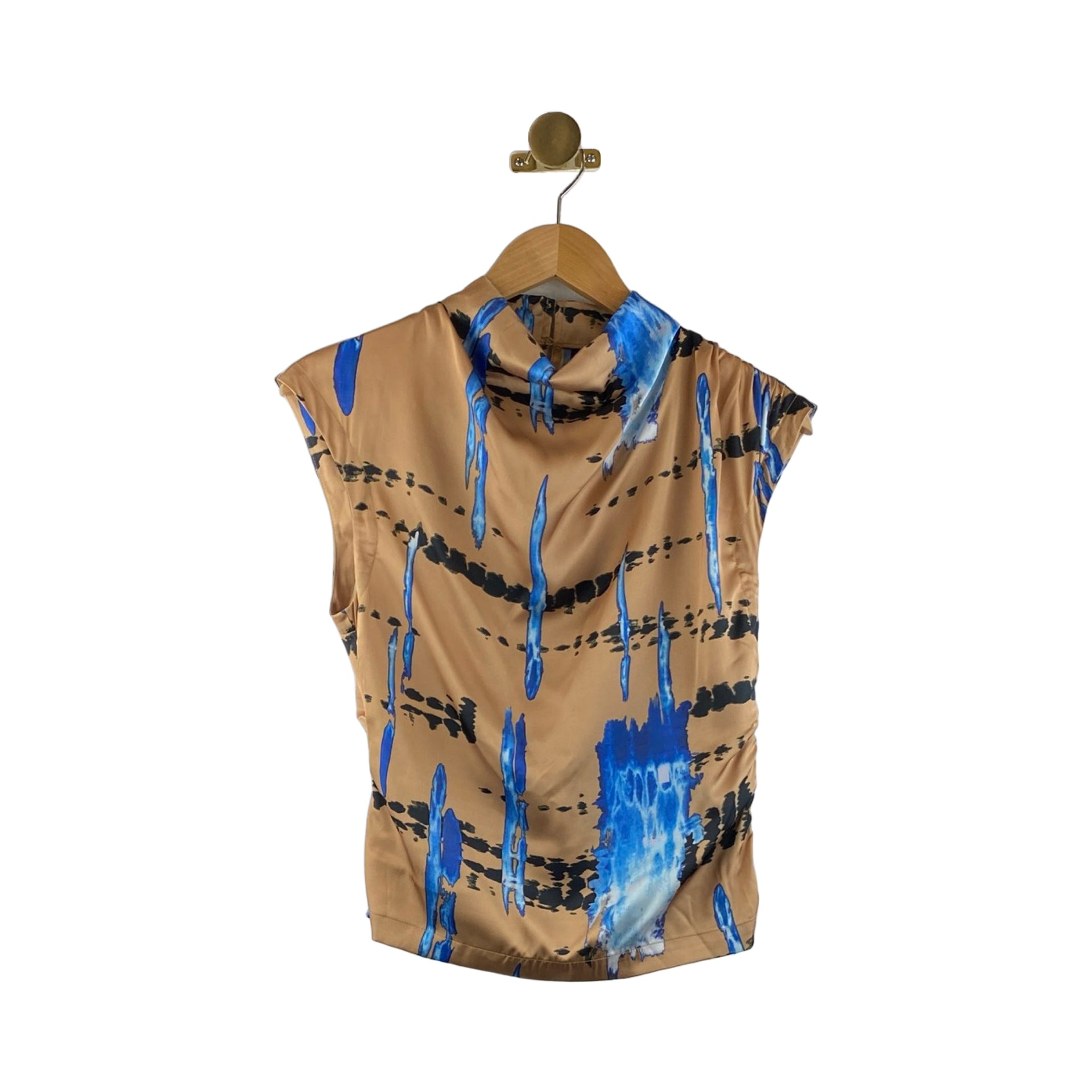Area Stars Abstract Print Shell Top