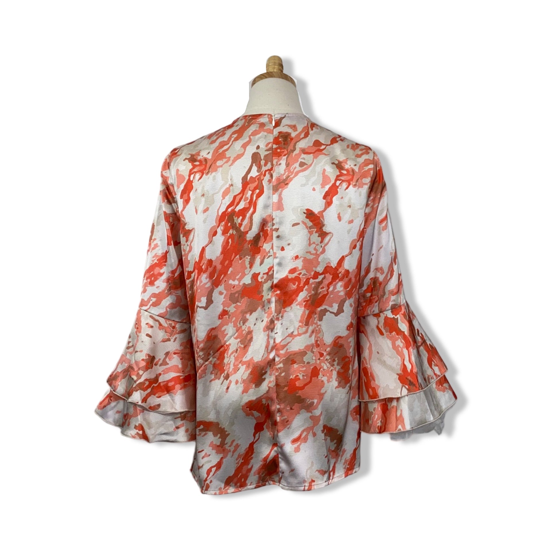 Misook Abstract Print Top