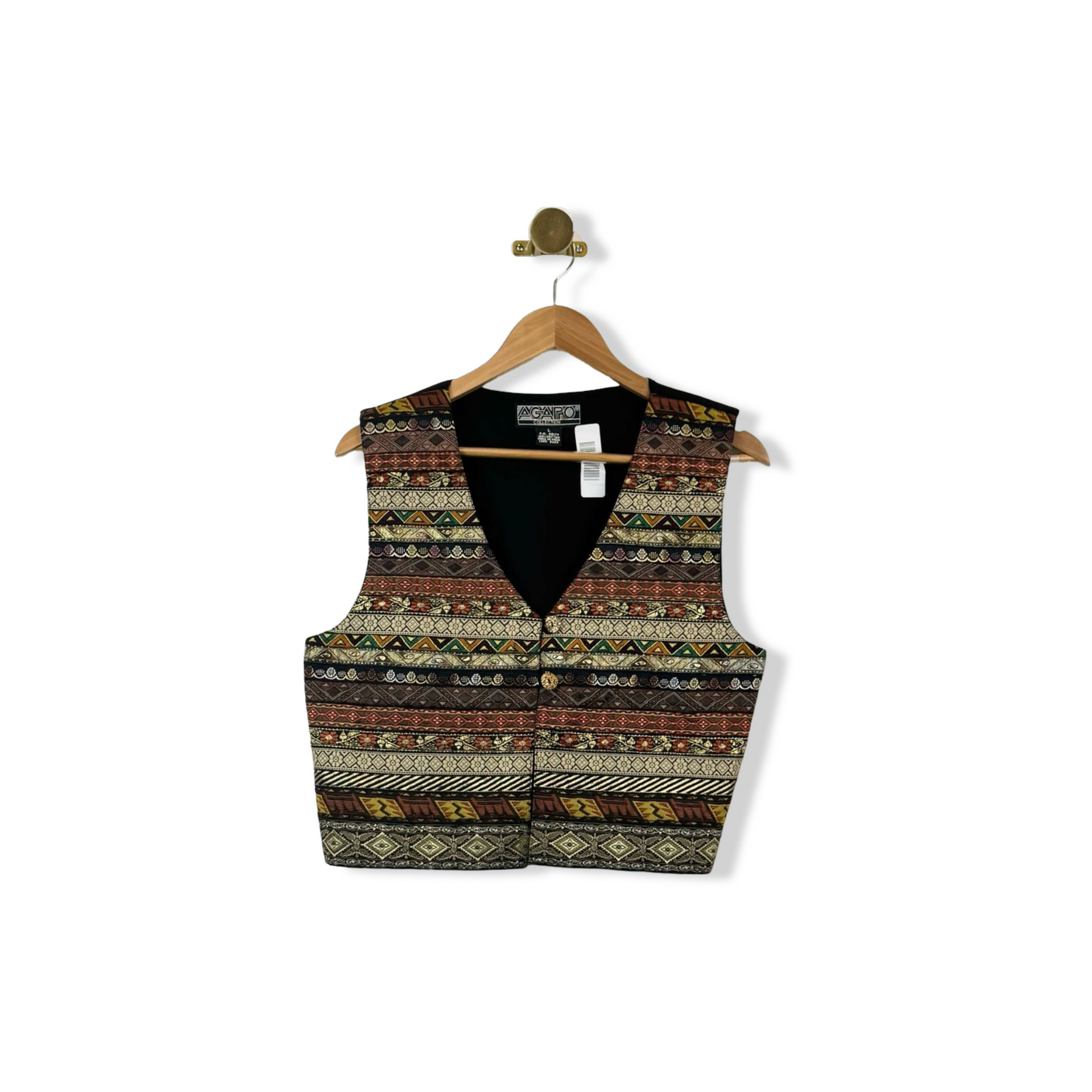 Vintage Agapo Patterned Vest