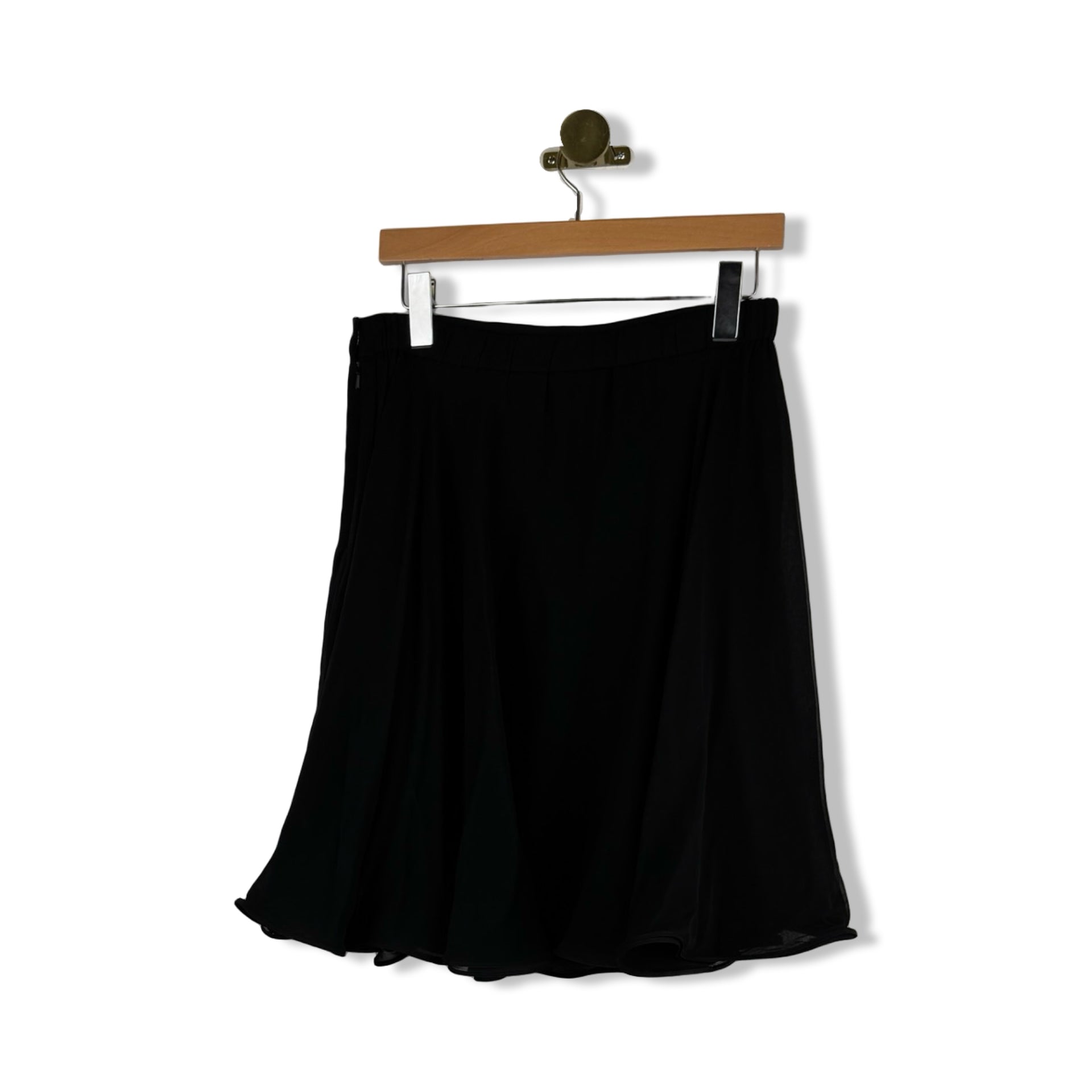 Vintage Black Tie Oleg Cassini Skater Skirt
