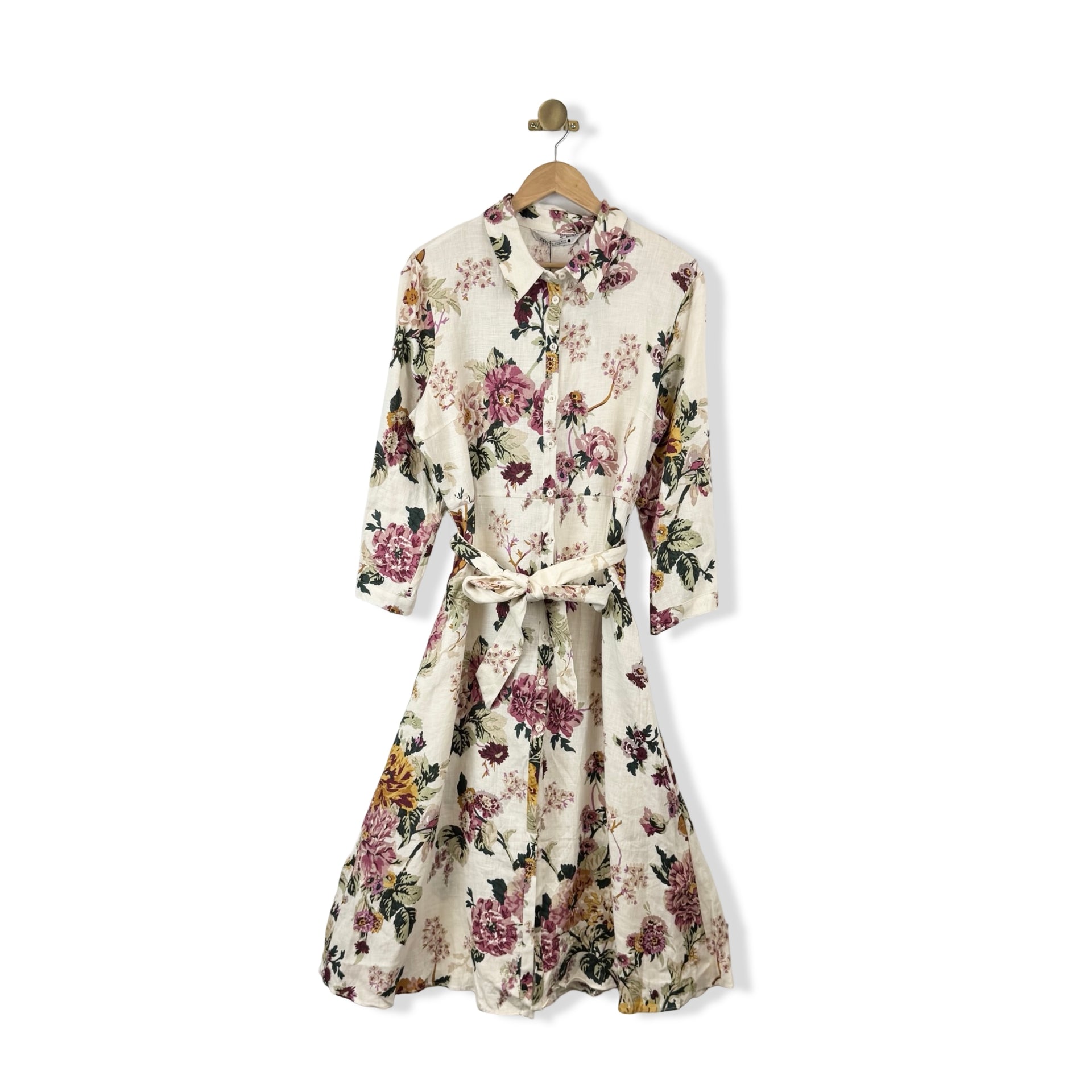 Zara Long Sleeve Floral Maxi Dress