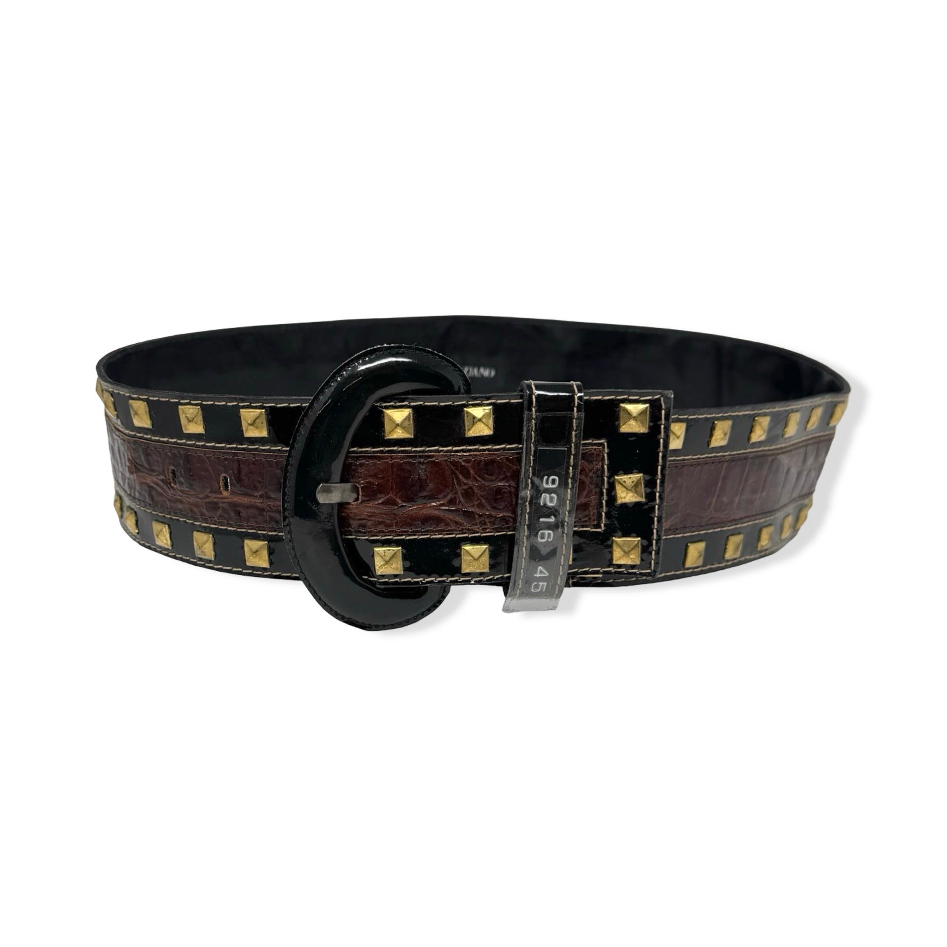 Vintage R.J. Graziano Crocodile Studded Belt