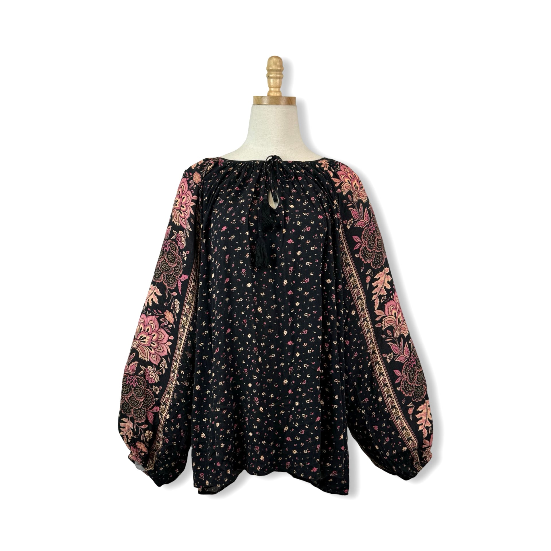 Avenue Floral Peasant Blouse