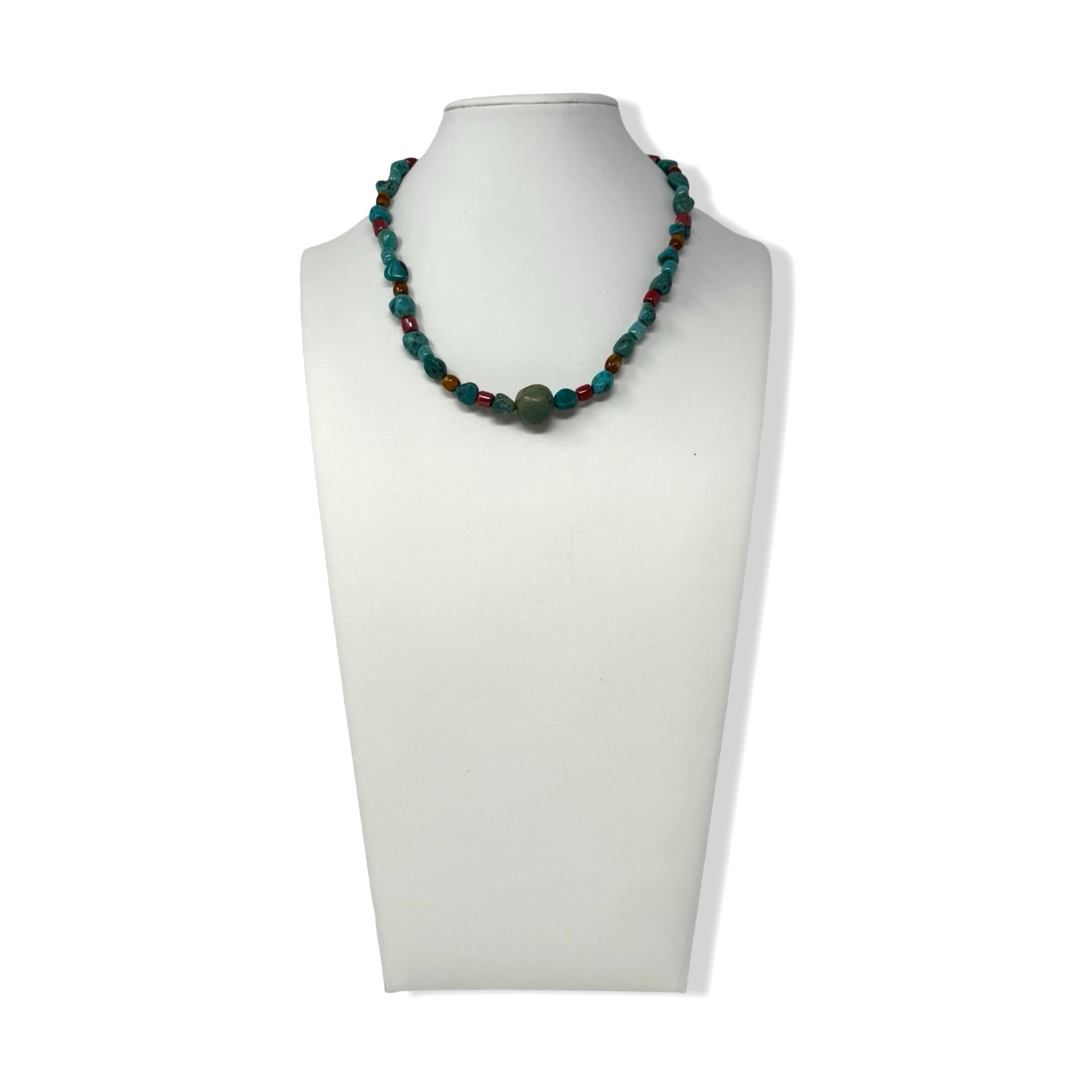 Turquoise Multi-Shaped Beaded Choker