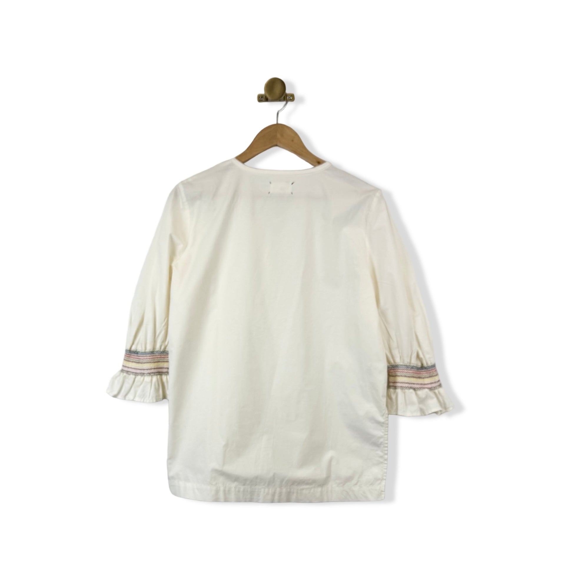 Lou Grey Embroidered Sleeve Top