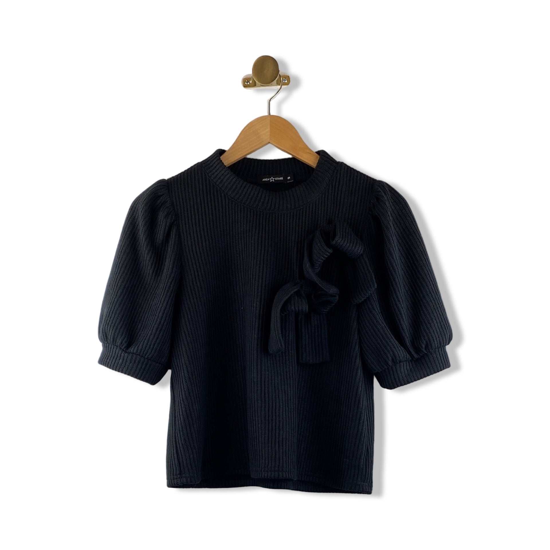 Area Stars Cable Knit Bow Sweater