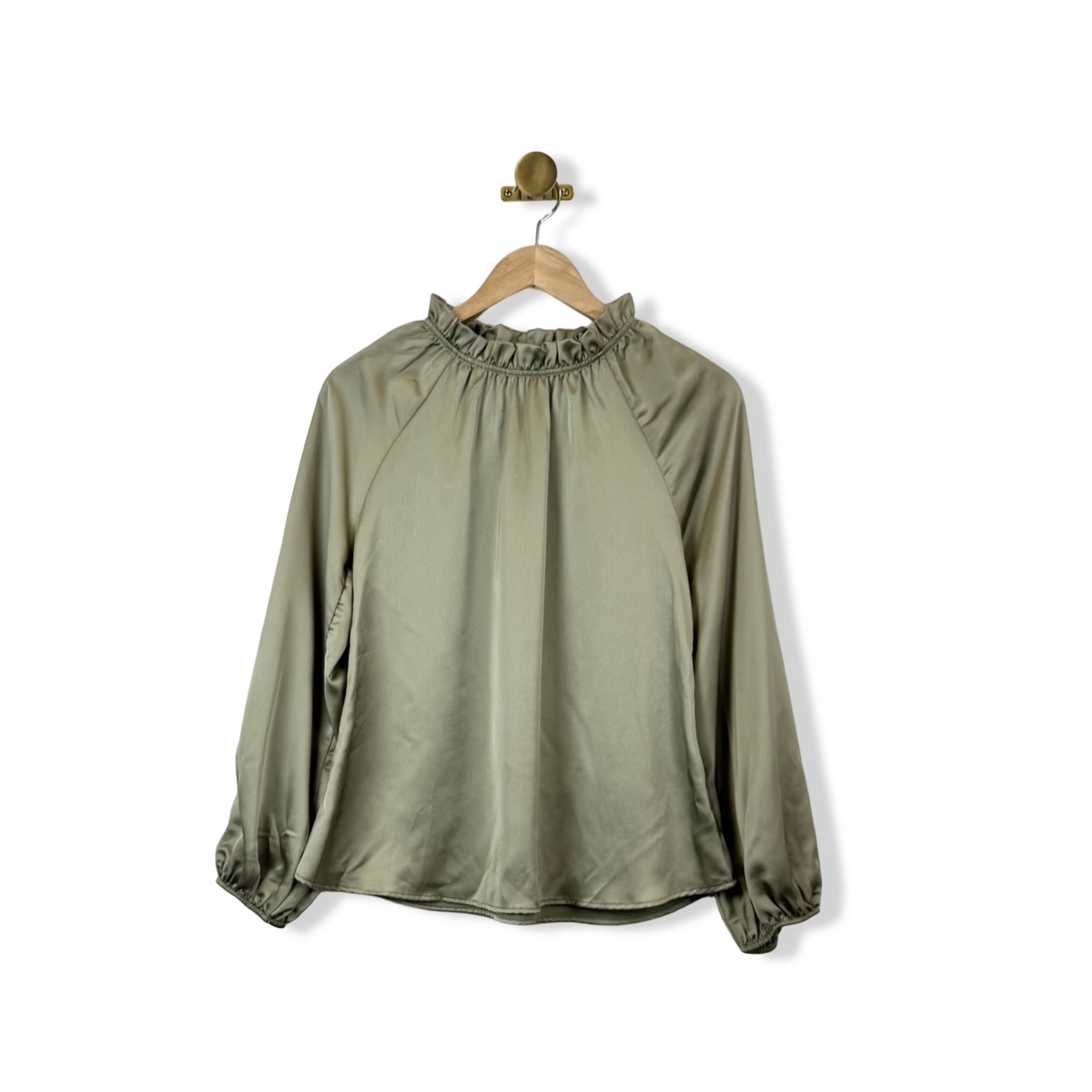 Renee C Ruffle Collar Top