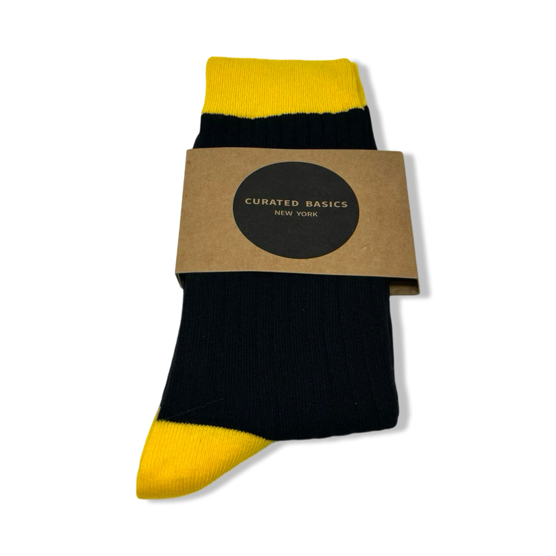 Curated Basics Color Block Calf Socks