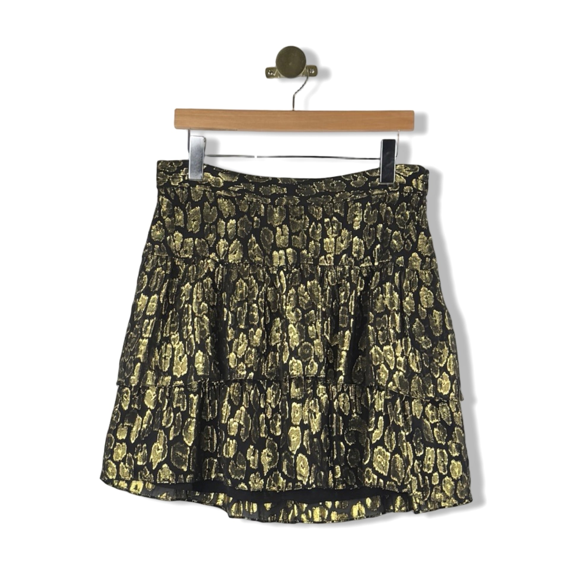 A.L.C. Layered Foil Pattern Skirt