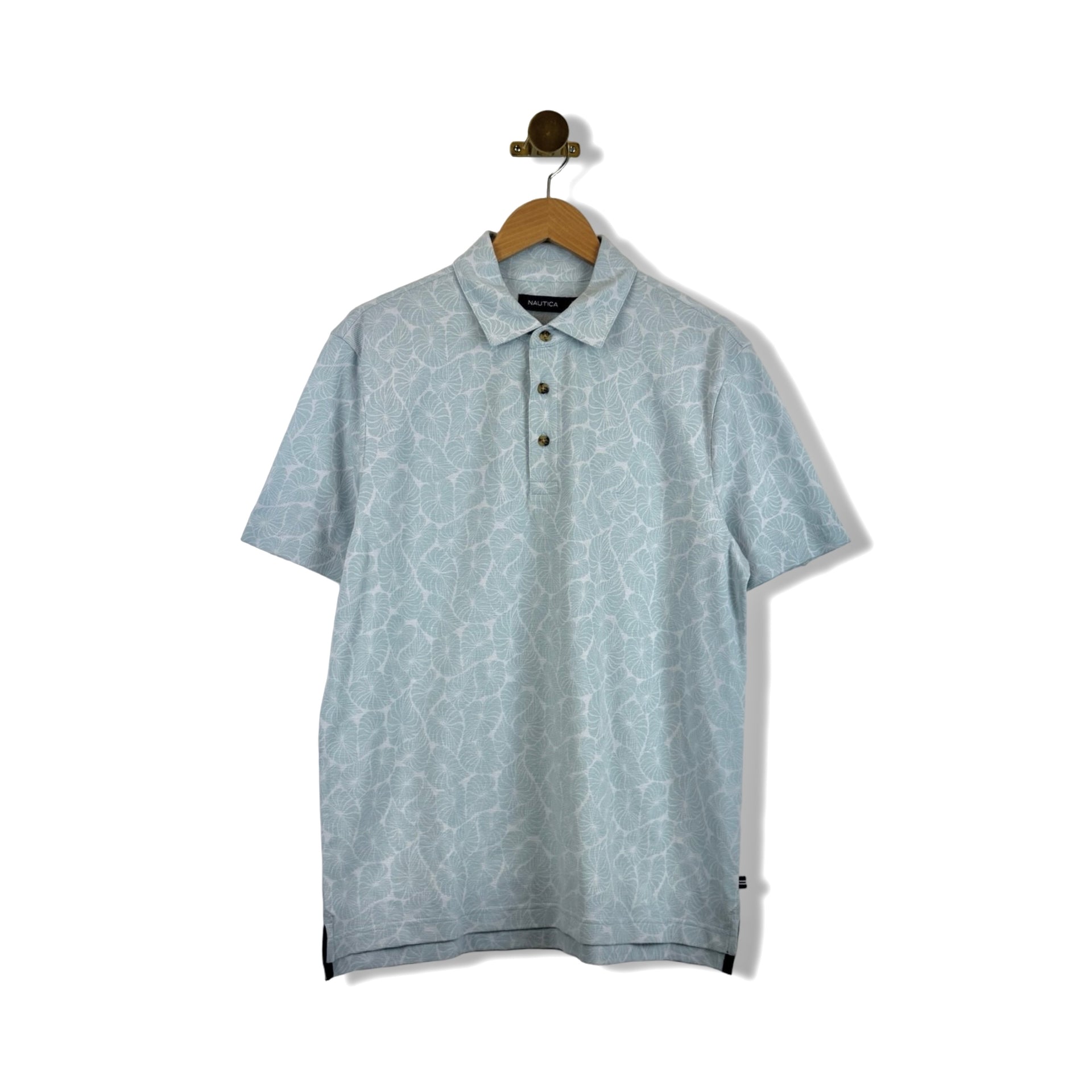Nautica Leaf Pattern Polo Shirt