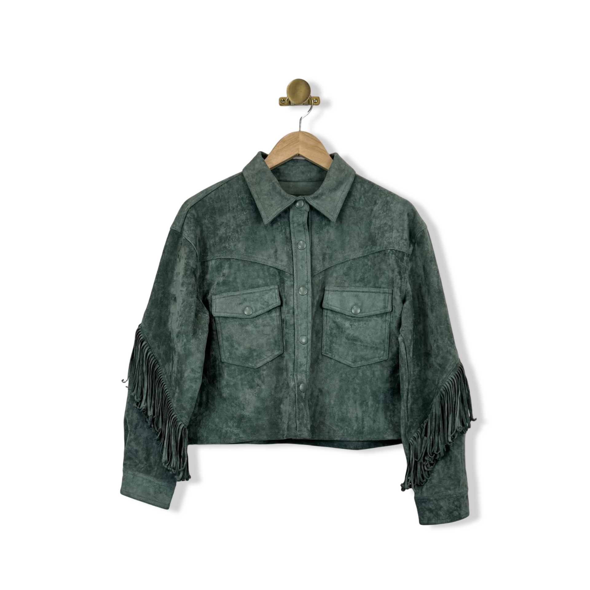 BLANKNYC Fringe Jacket