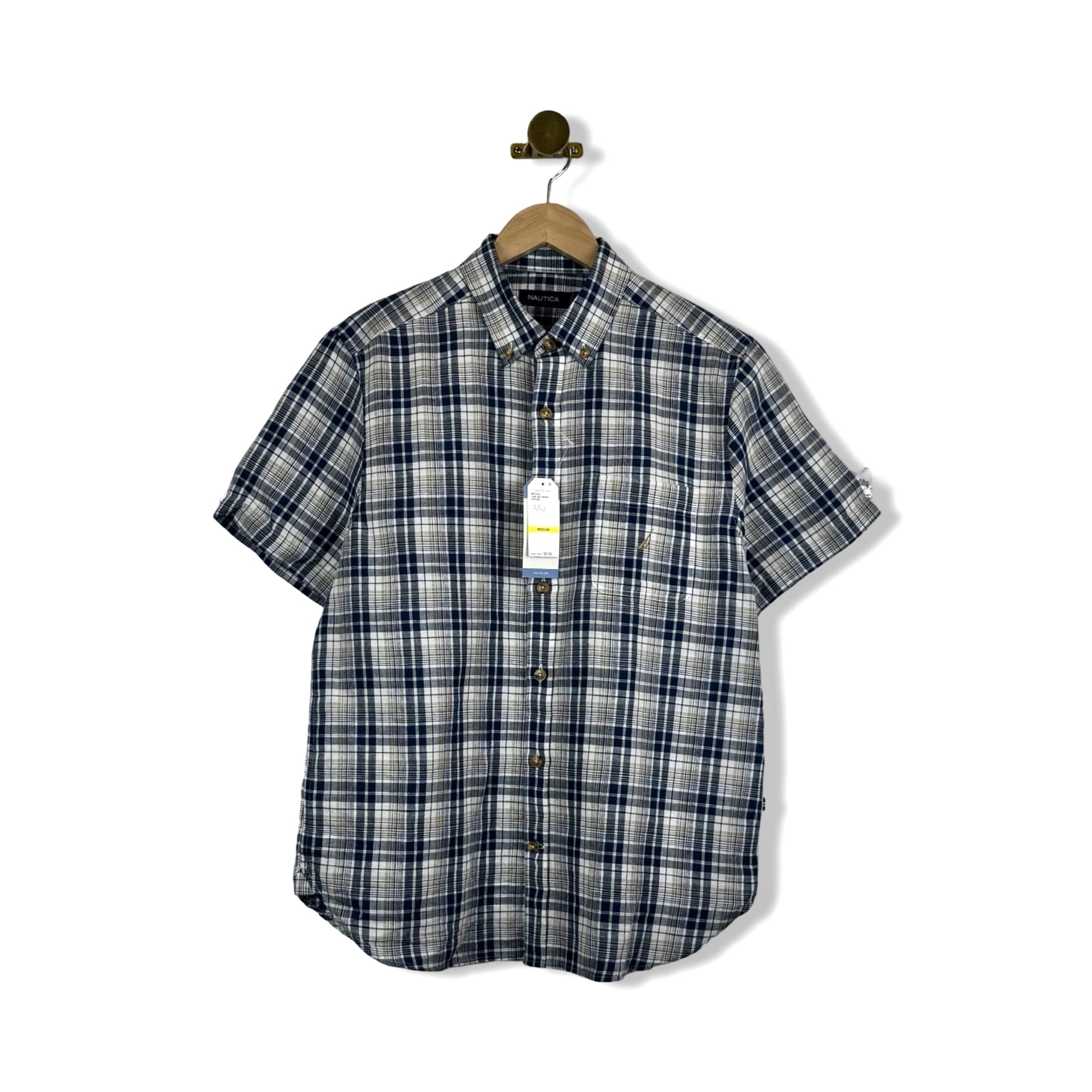 Nautica Linen Short Sleeve Camp Shirt
