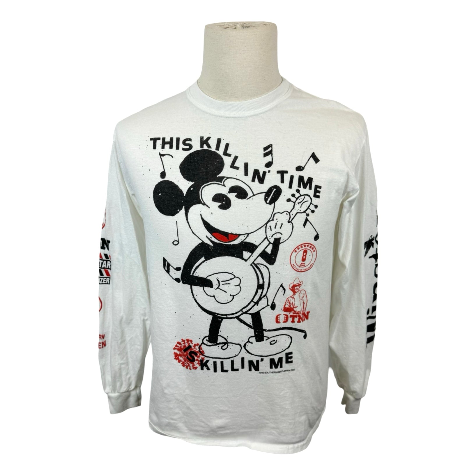 Fine Southern Gentlemen Mickey Mouse Graphic Long Sleeve