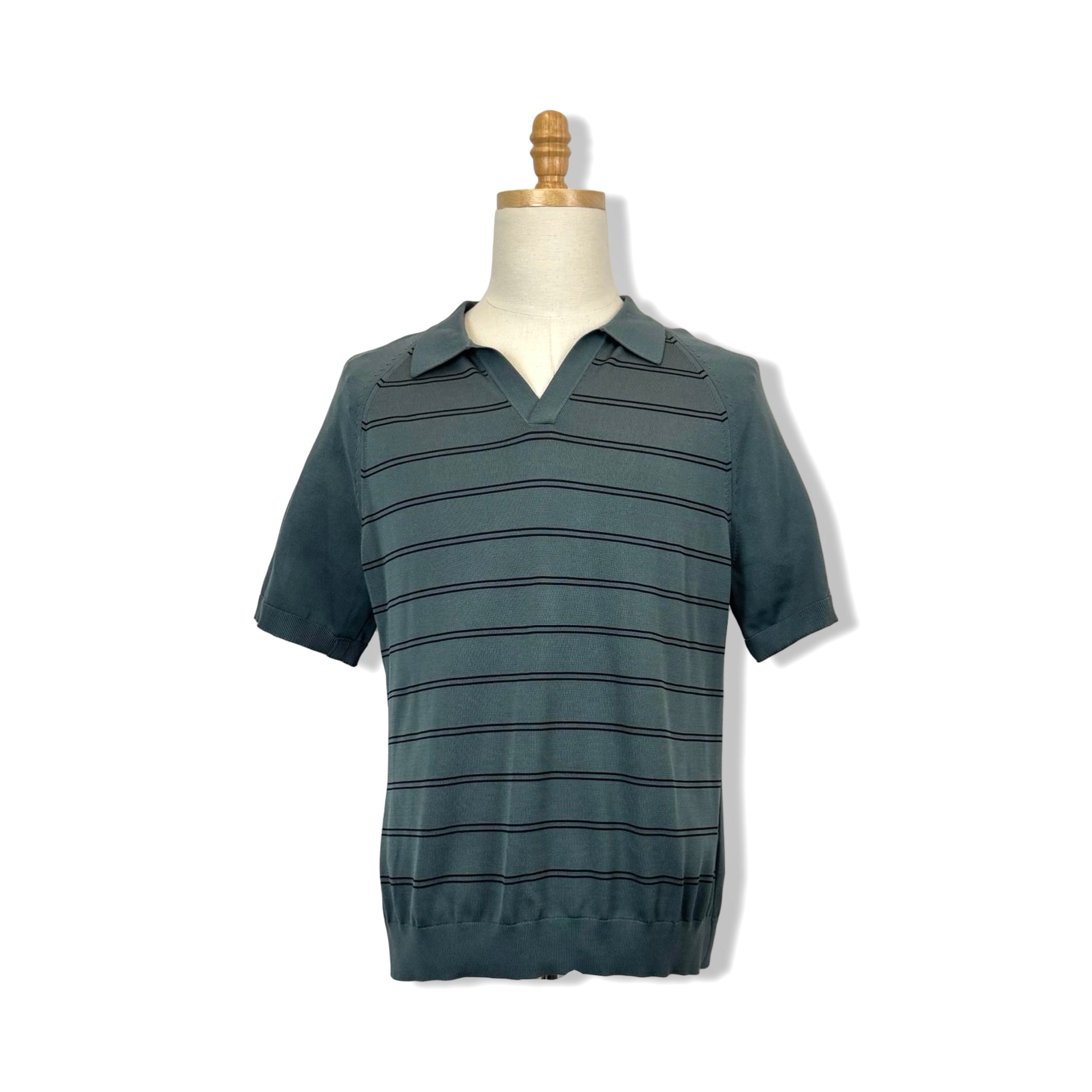 COS Relaxed Fit Striped Polo Shirt