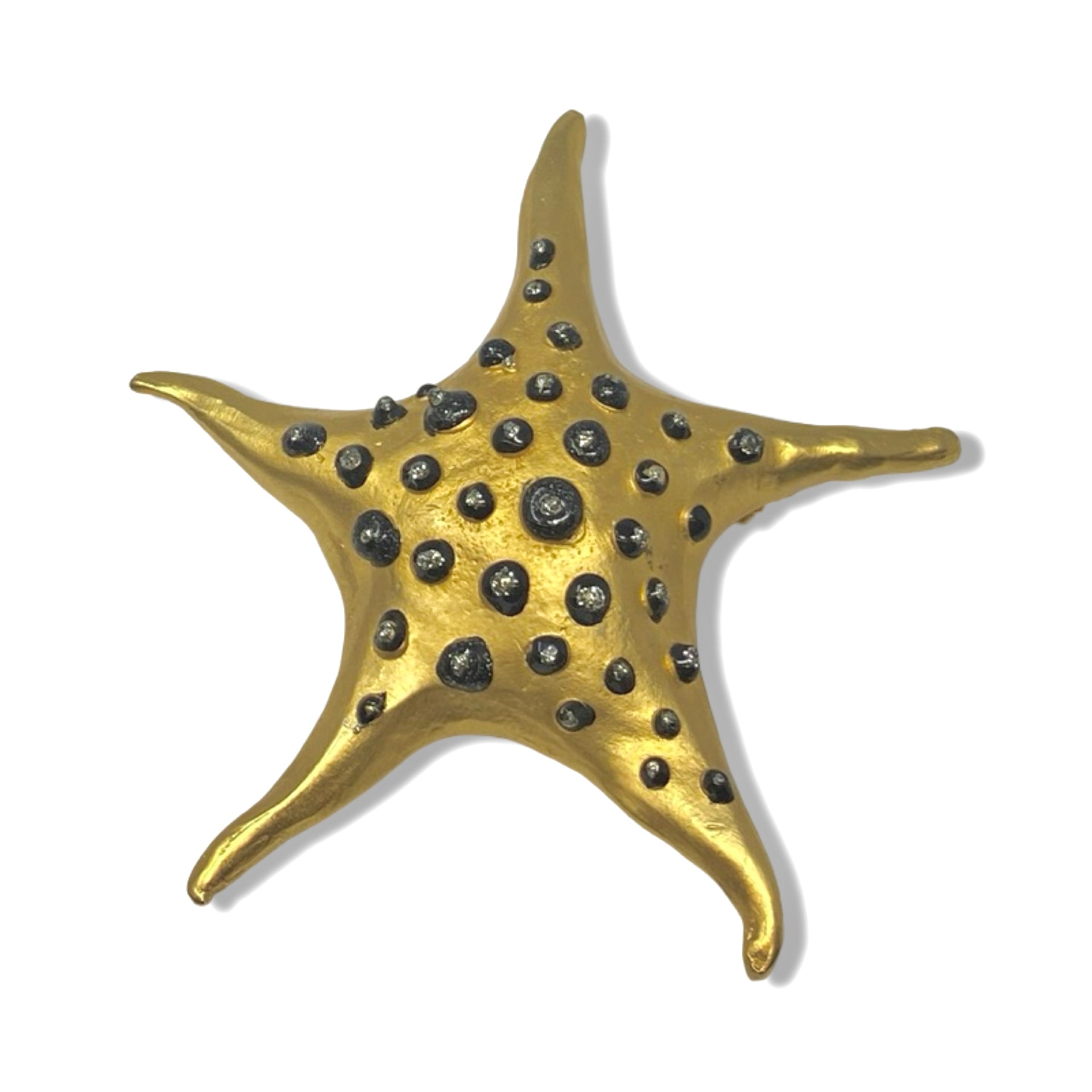 Dotted Starfish Brooch