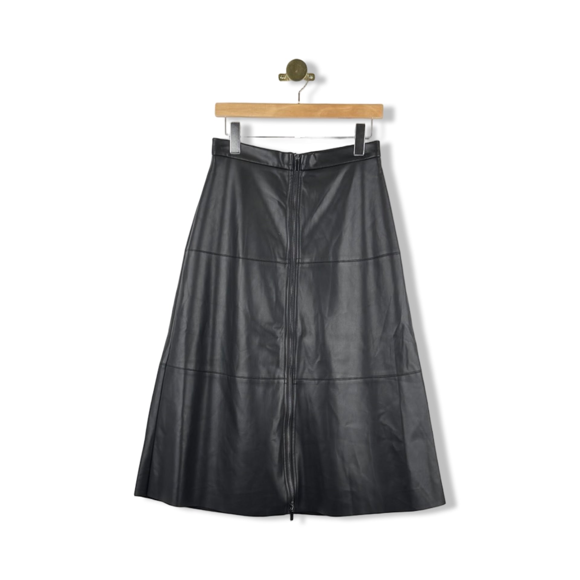 Elliot Lauren Faux Leather Circle Skirt