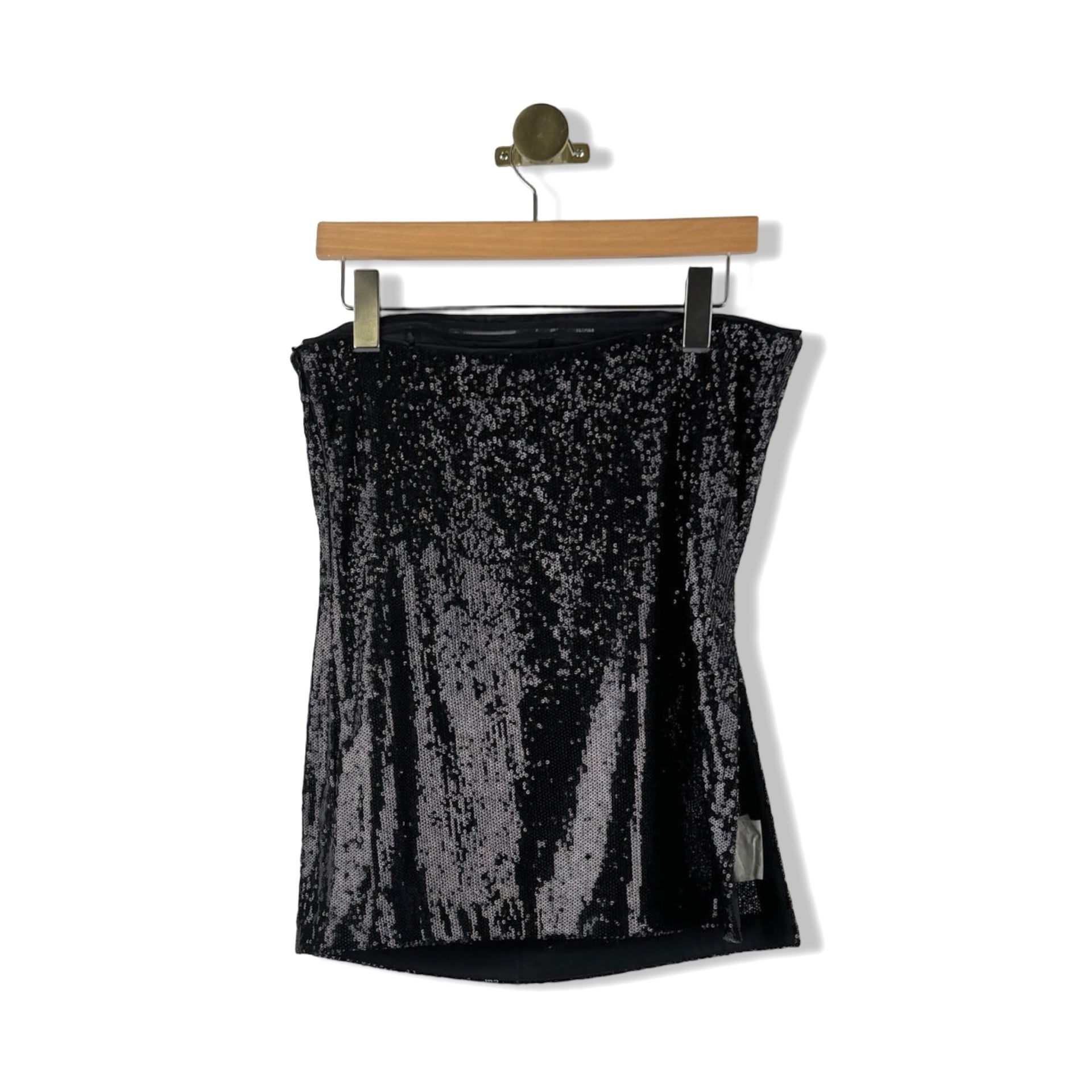 La Ligne Strapless Sequin Top