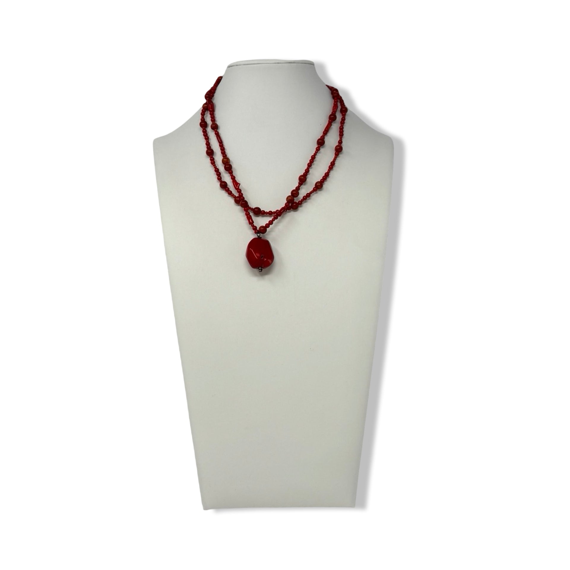 R.J. Graziano Coral Beaded Necklace