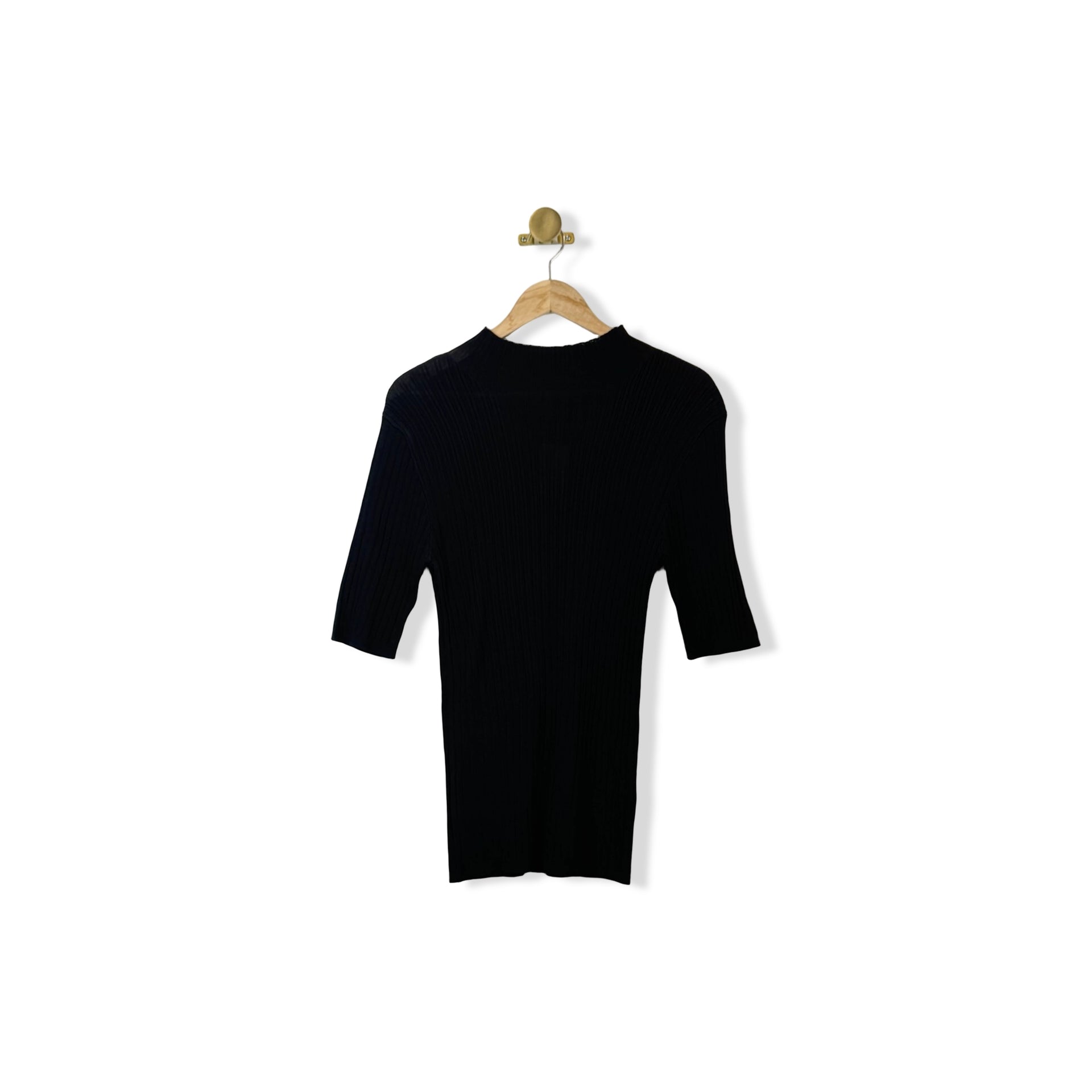 Eloquii Sheer Ribbed Top
