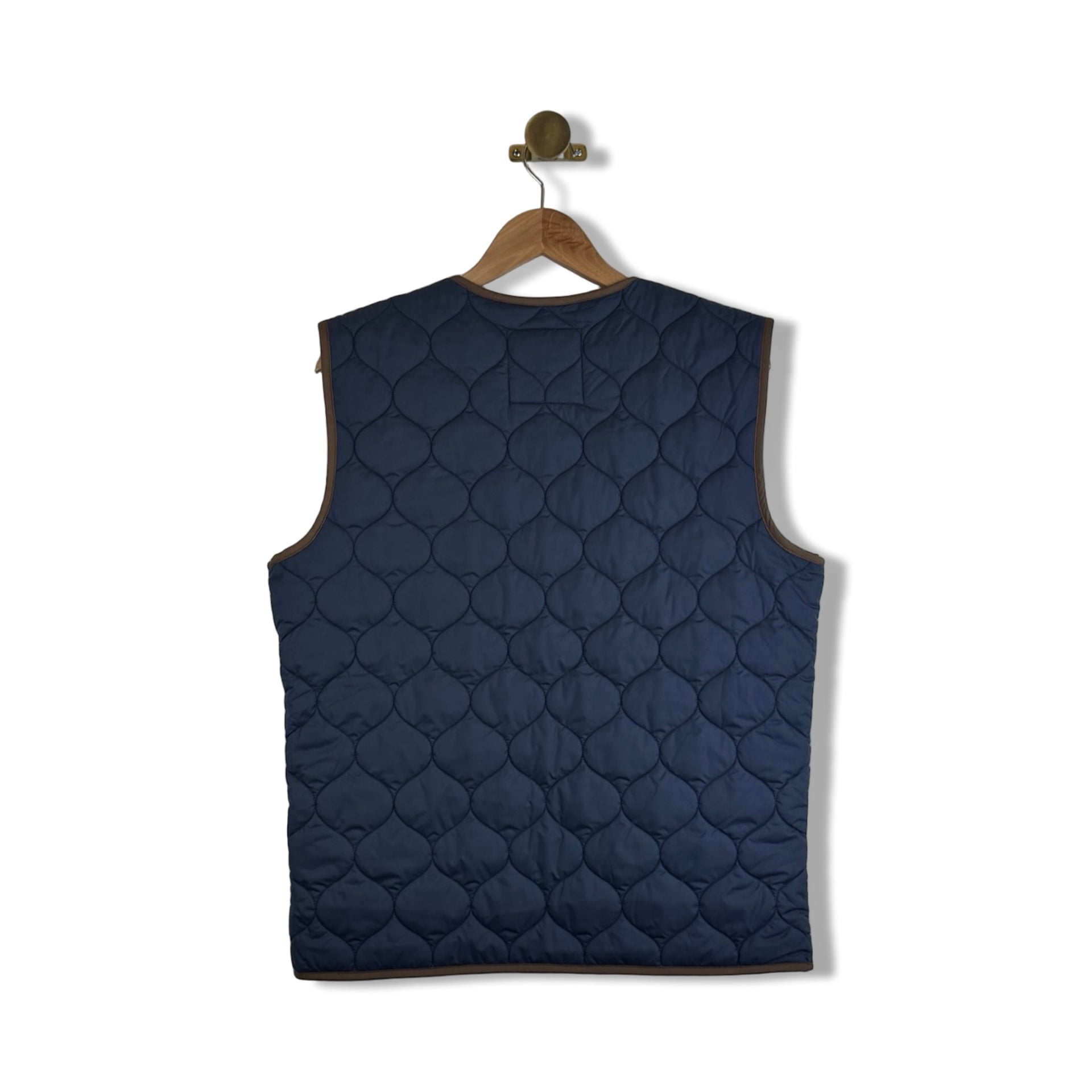 Brooks Brothers Leather Trim Puffer Vest
