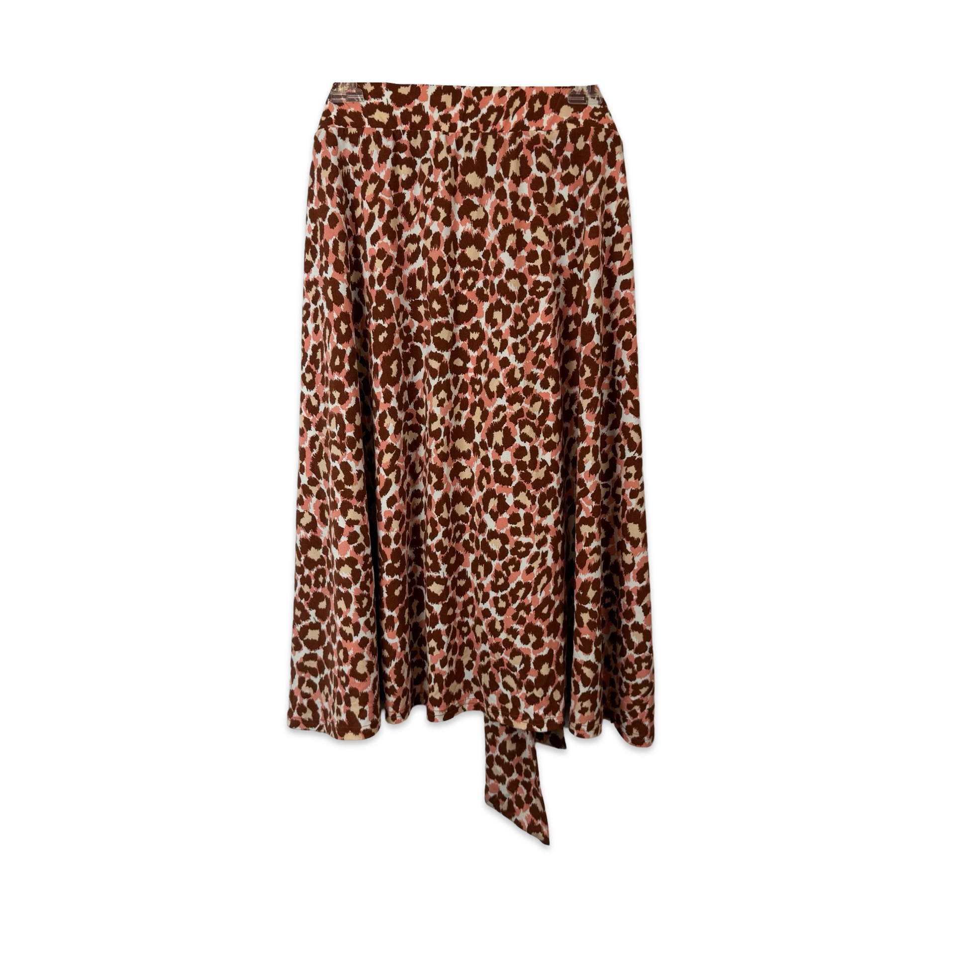 Leota Leopard Print Skater Skirt