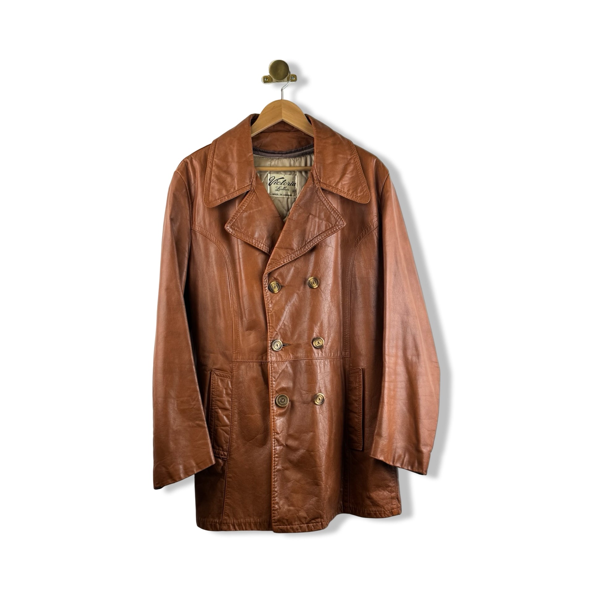 Vintage Victoria Leather Coat