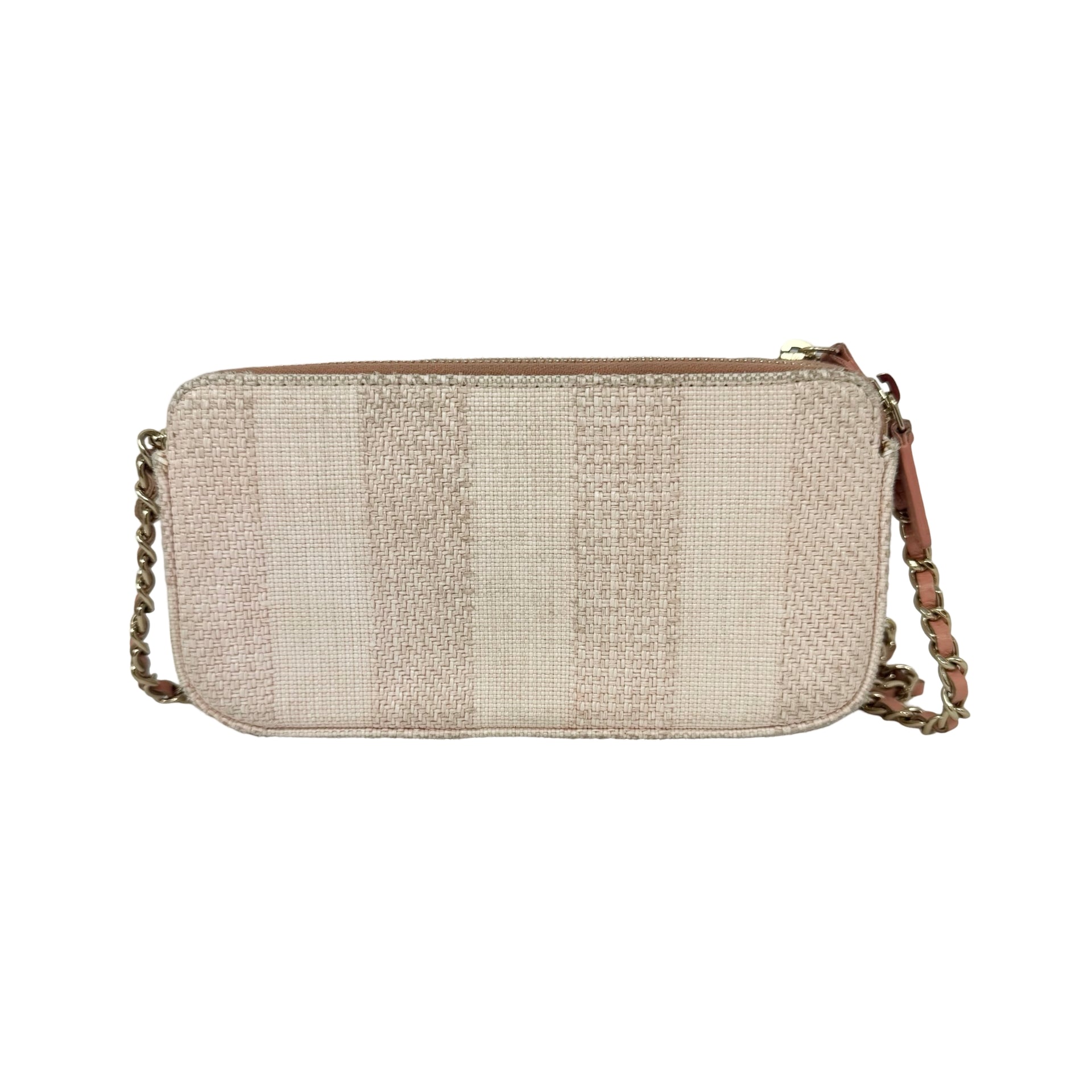 Chanel Raffia Deauville Clutch with Chain