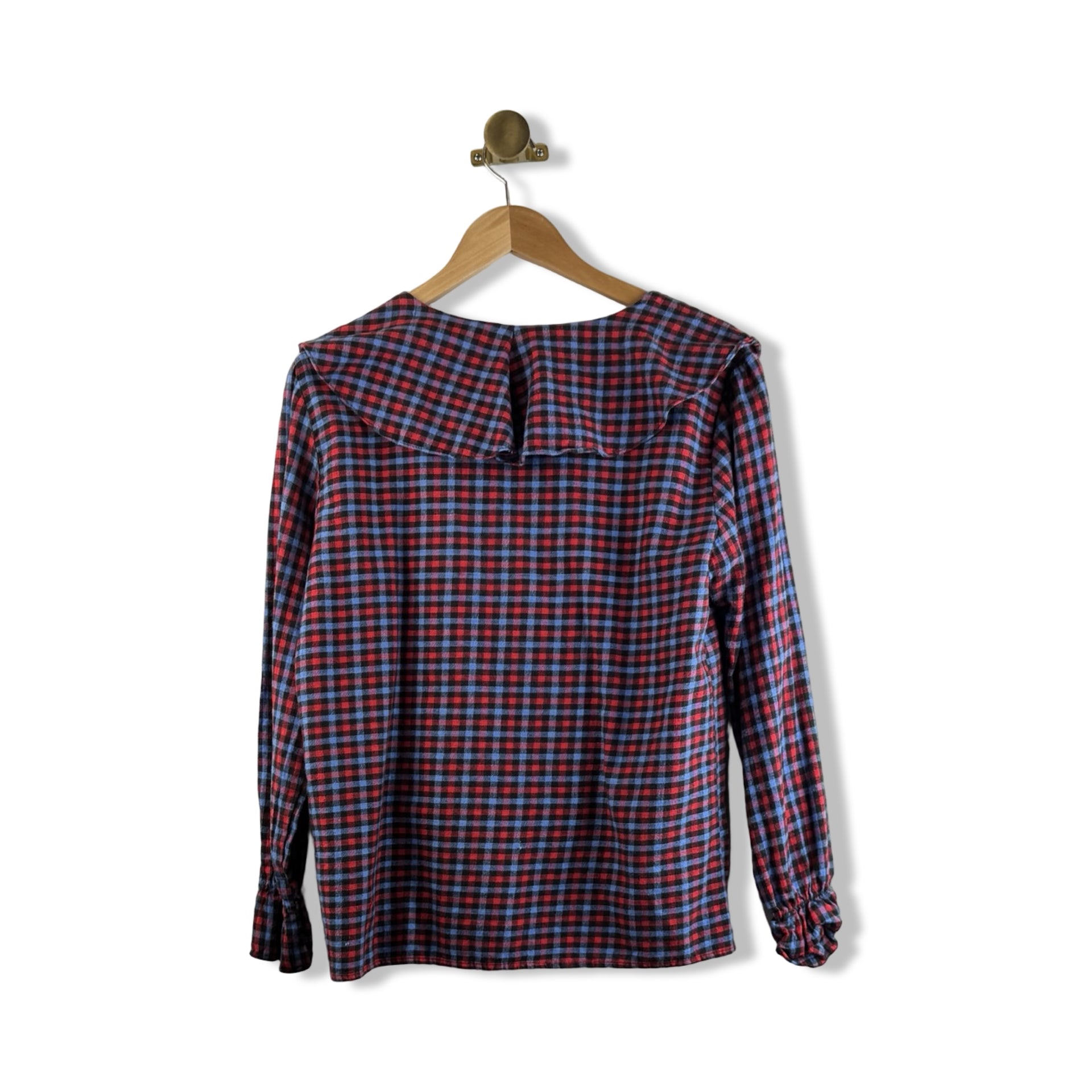 Vintage Kokomo Plaid Ruffle Top
