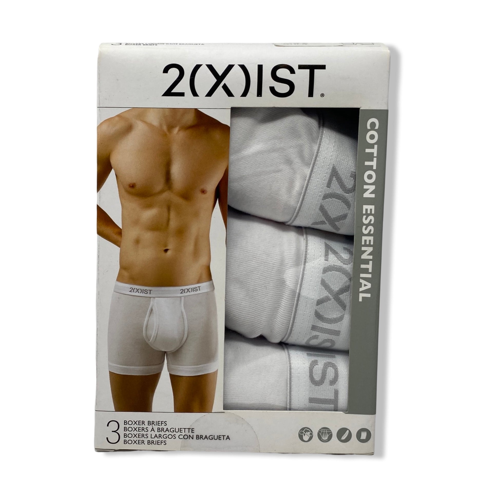 2(X)IST Cotton Essential 3-Pack Boxer Briefs