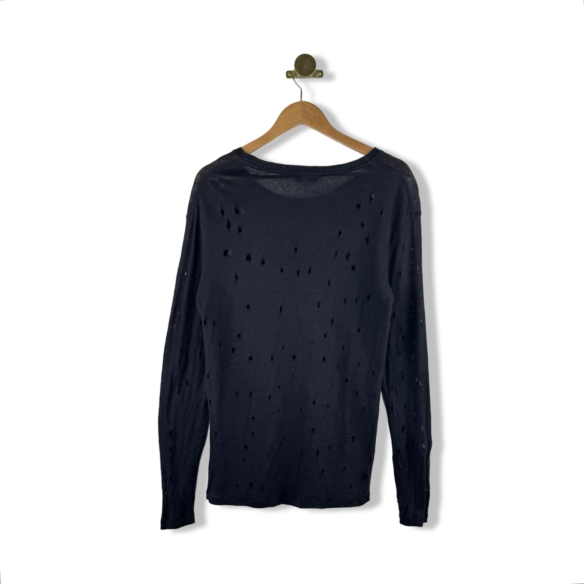 Iro Distressed Linen T-Shirt