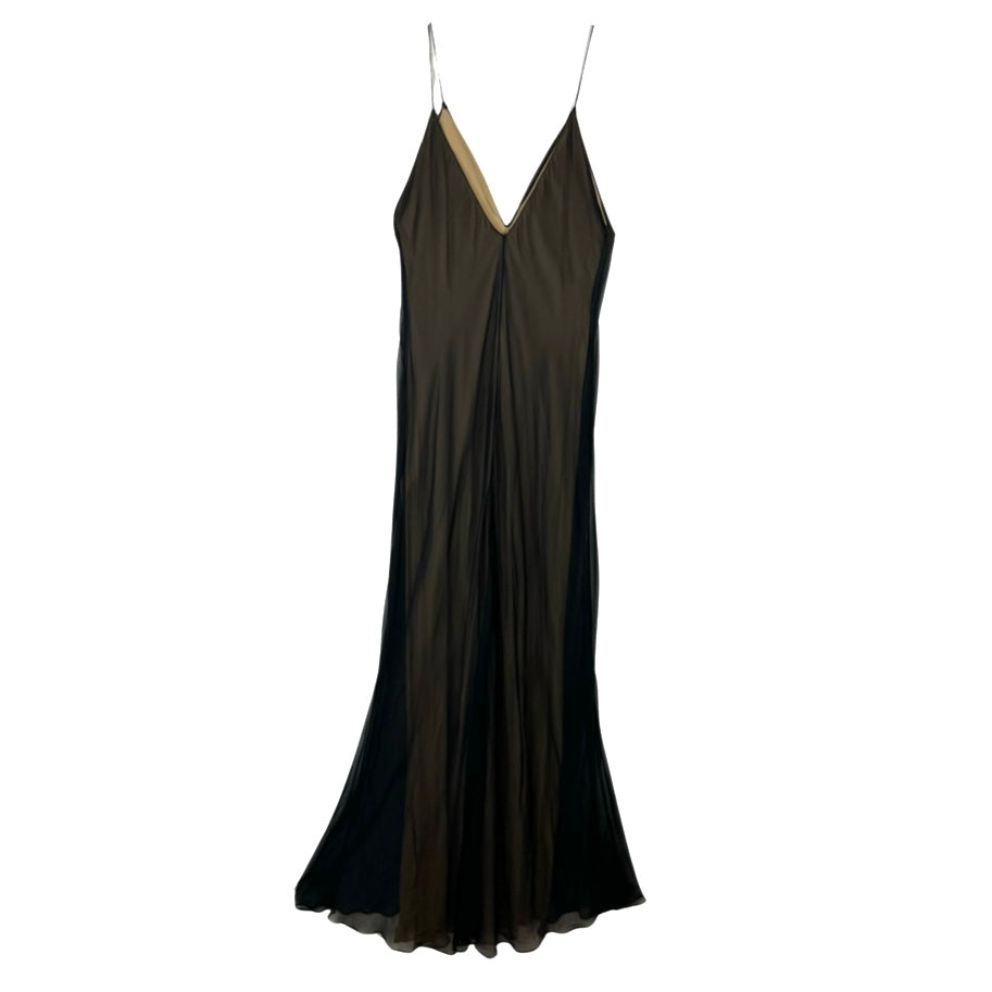 Melinda Eng Sheer Slip Maxi Dress