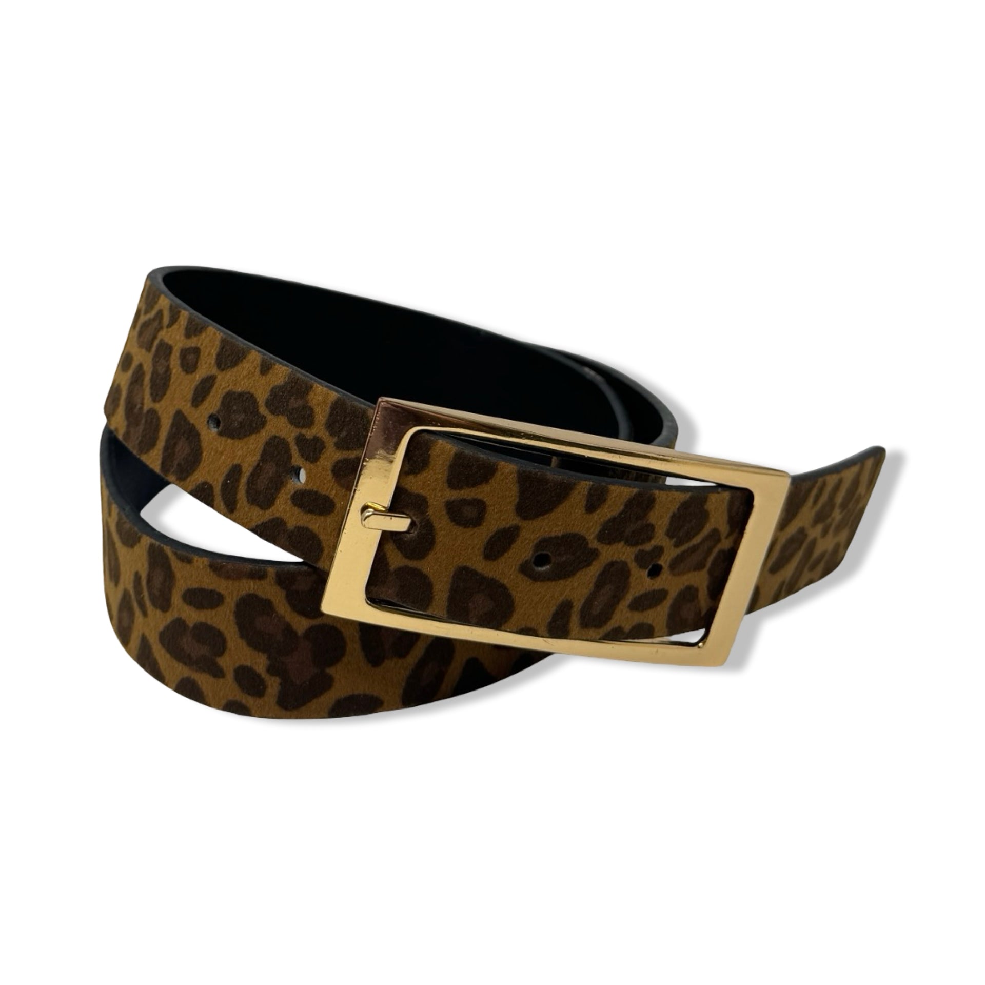 Linea Pelle Leopard Print Belt