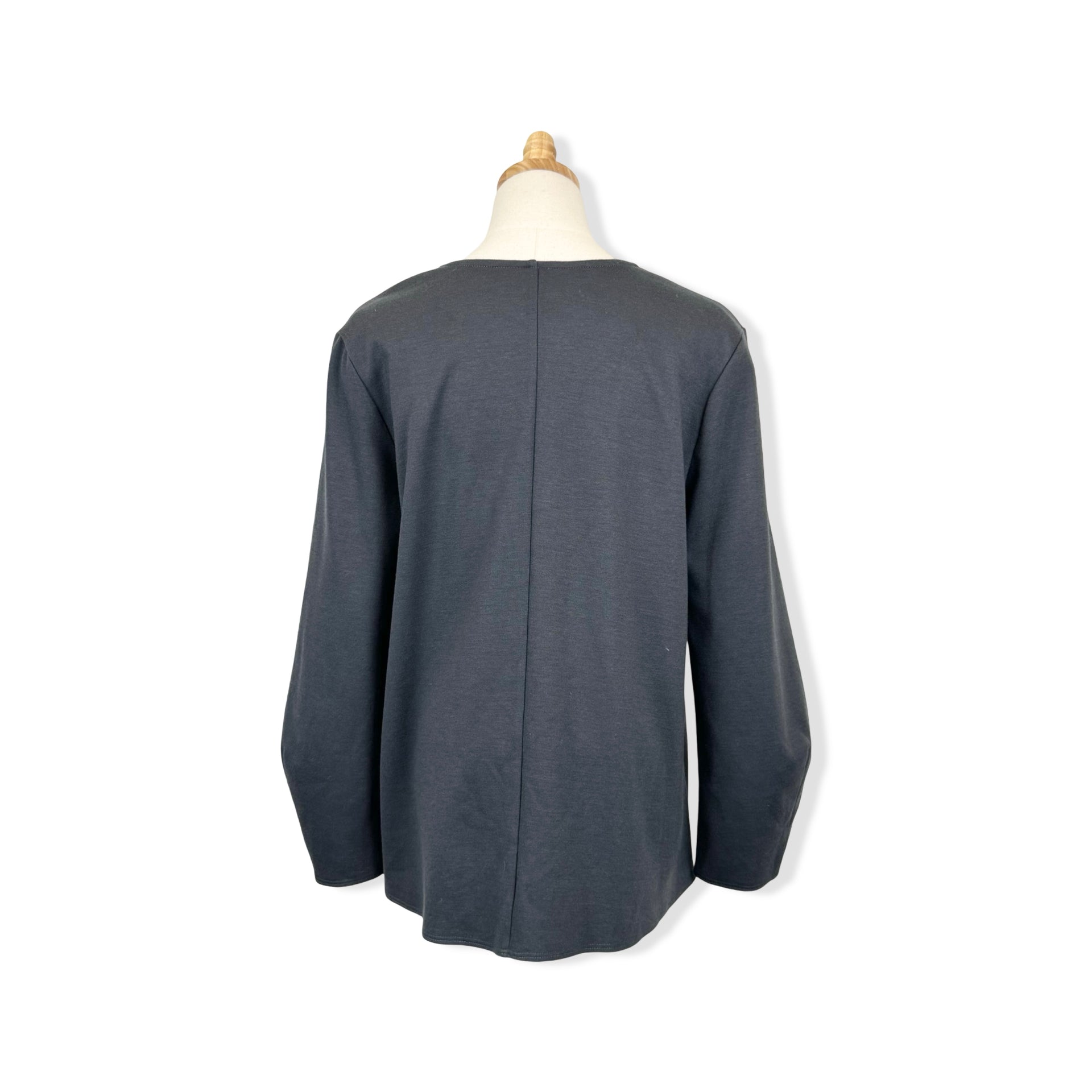 Kal Rieman Gray V Neck Sweater